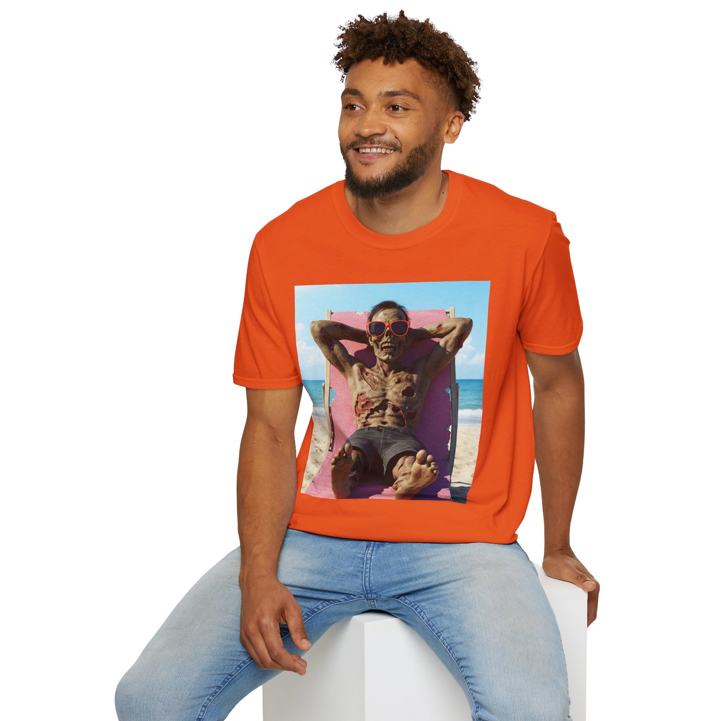 Beach Vibes Skeleton Unisex T-Shirt - Cool Summer Graphic Tee