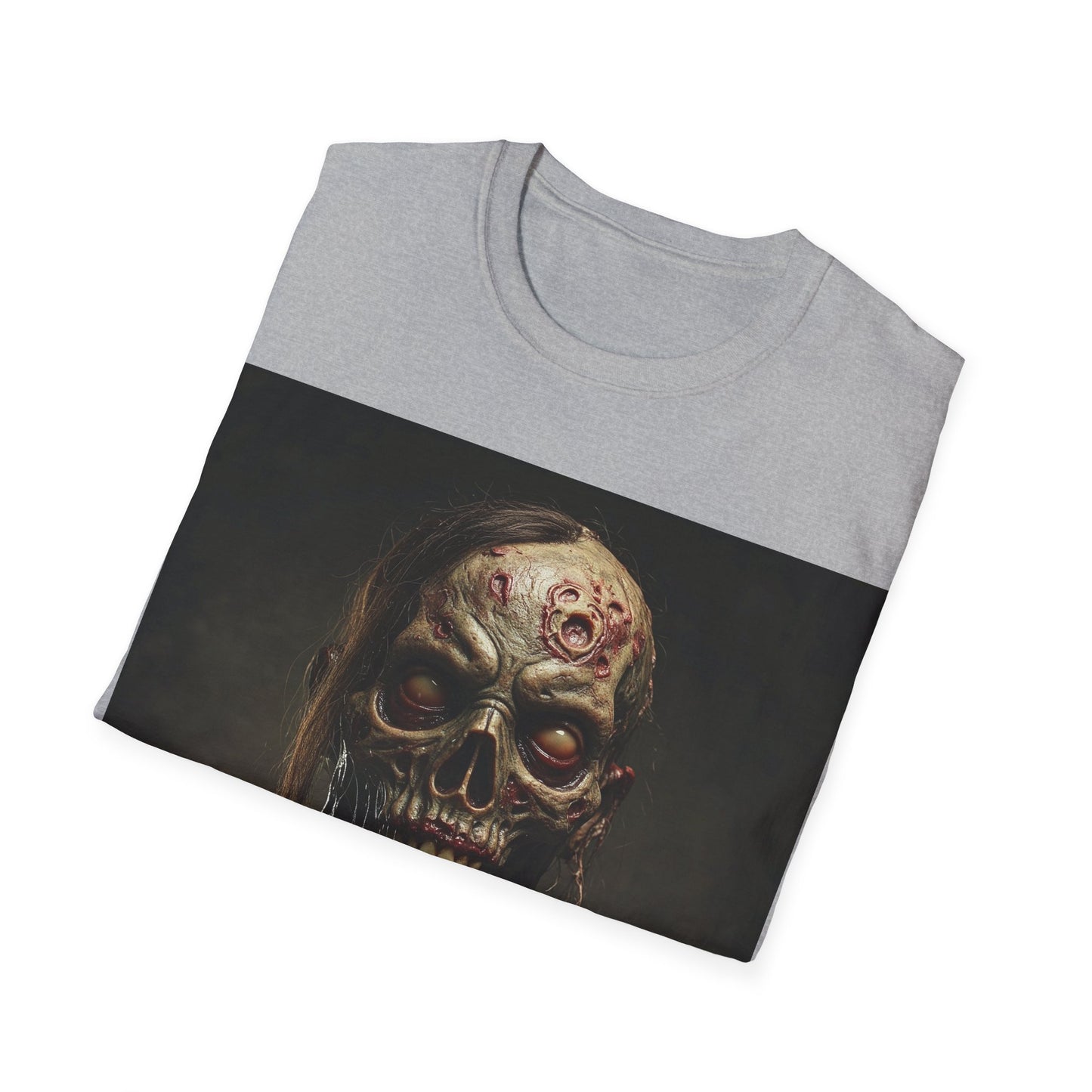 UK - Zombie Graphic Apocalyptic Portrait Tee, bold, decaying zombie graphic