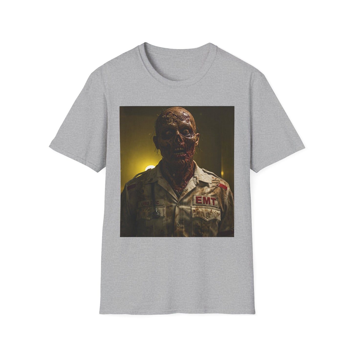 Zombie EMT Unisex Softstyle T-Shirt - Horror Apparel for Halloween