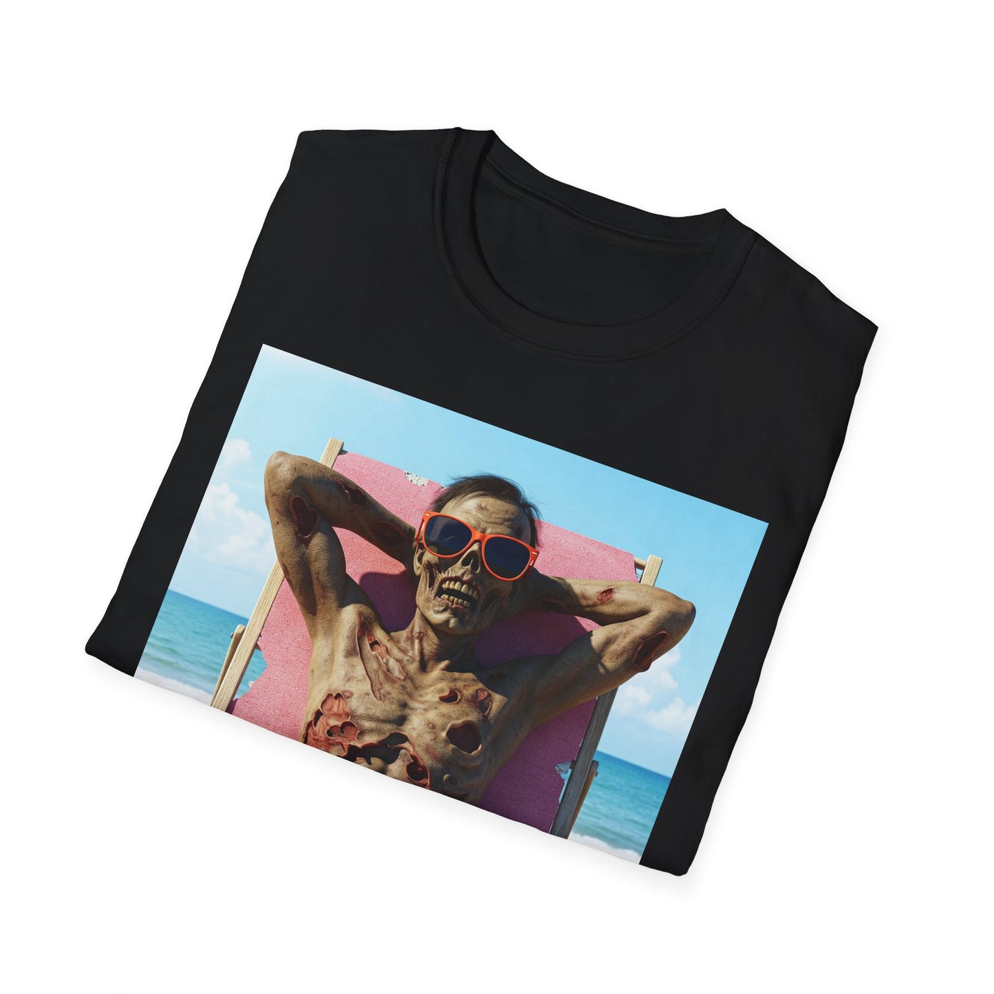Beach Vibes Skeleton Unisex T-Shirt - Cool Summer Graphic Tee