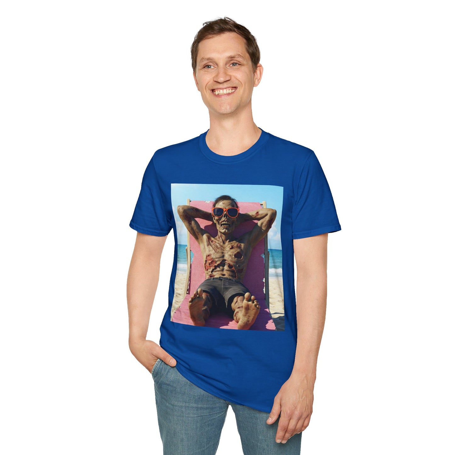 Beach Vibes Skeleton Unisex T-Shirt - Cool Summer Graphic Tee