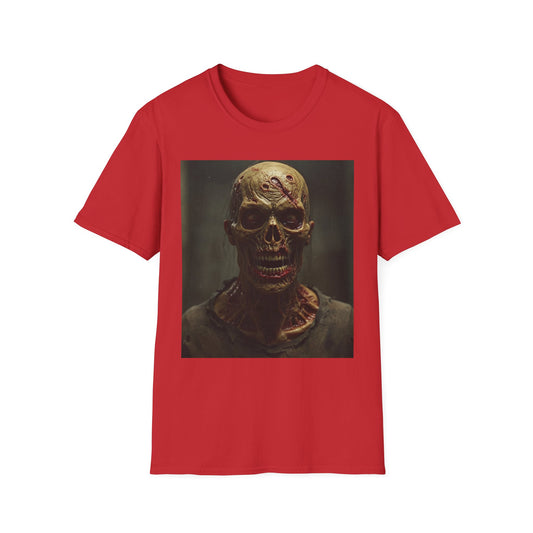 Unisex Softstyle T-Shirt - Creepy Skull Design - Perfect for Halloween or Casual Wear