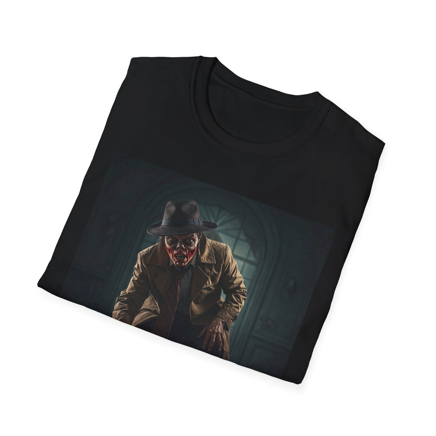 Unisex Horror-Themed Softstyle T-Shirt - Perfect for Halloween and Horror Fans