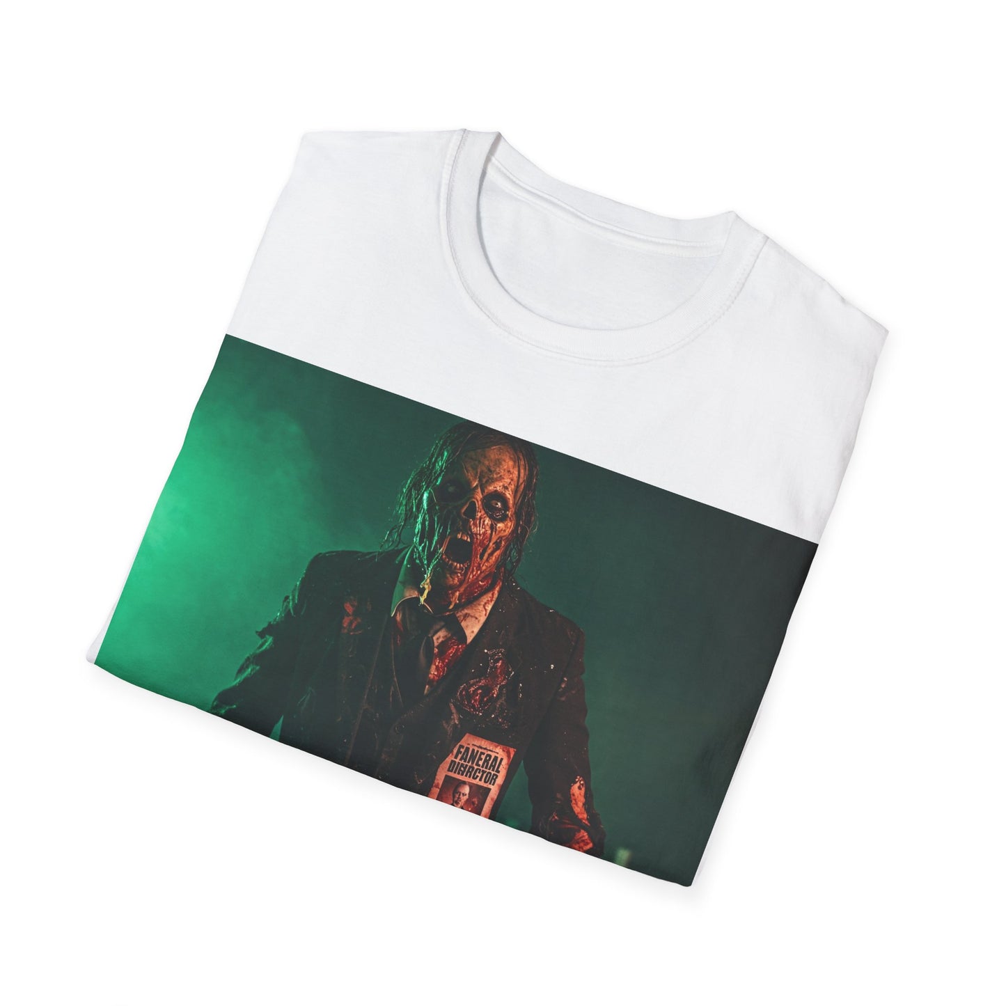 UK - Horror-Inspired Unisex Softstyle T-Shirt - Spooky Halloween Graphic Tee