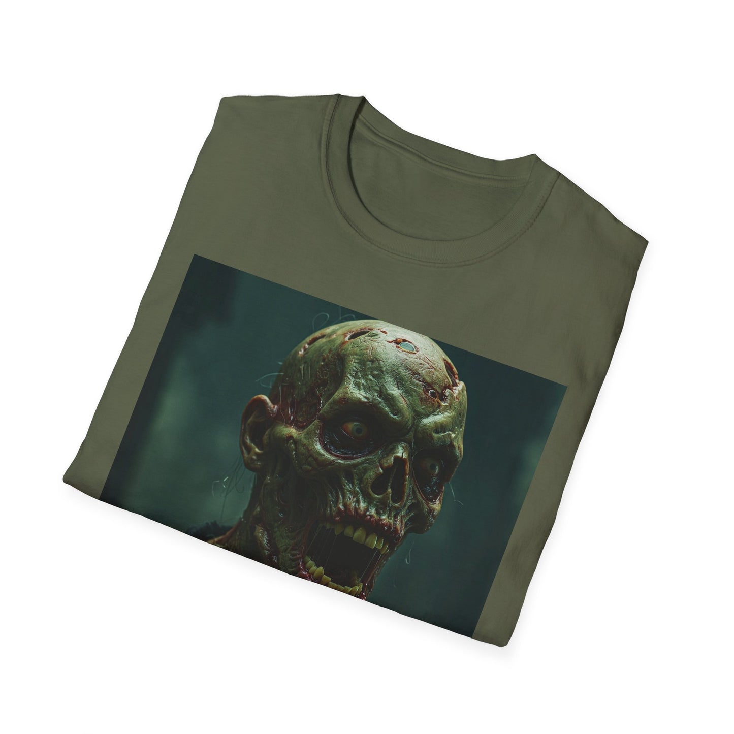 Chilling Skull Apocalyptic Portrait Tee, bold, decaying zombie graphic