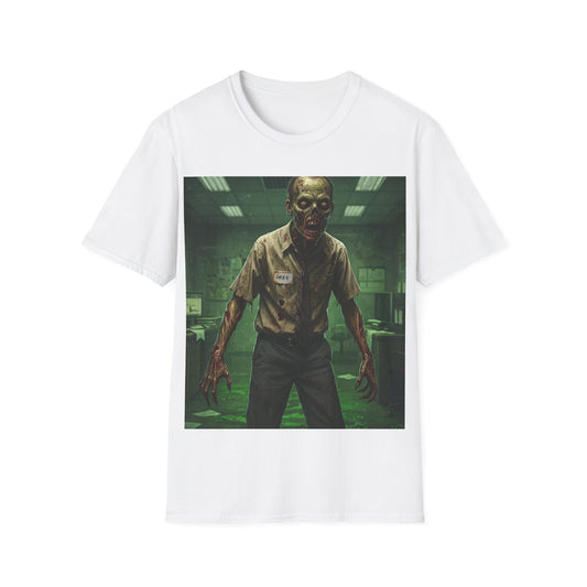UK - Zombie Office Horror Unisex Softstyle T-Shirt