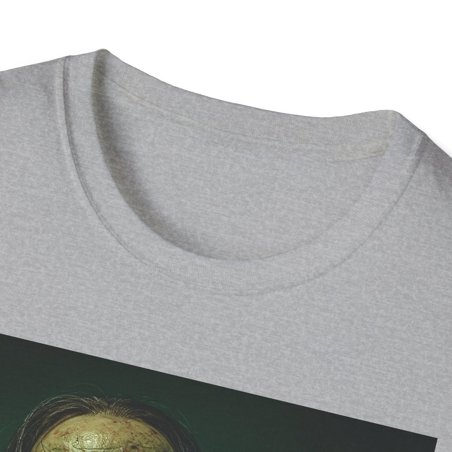 Apocalyptic Portrait Tee, bold, decaying zombie graphic