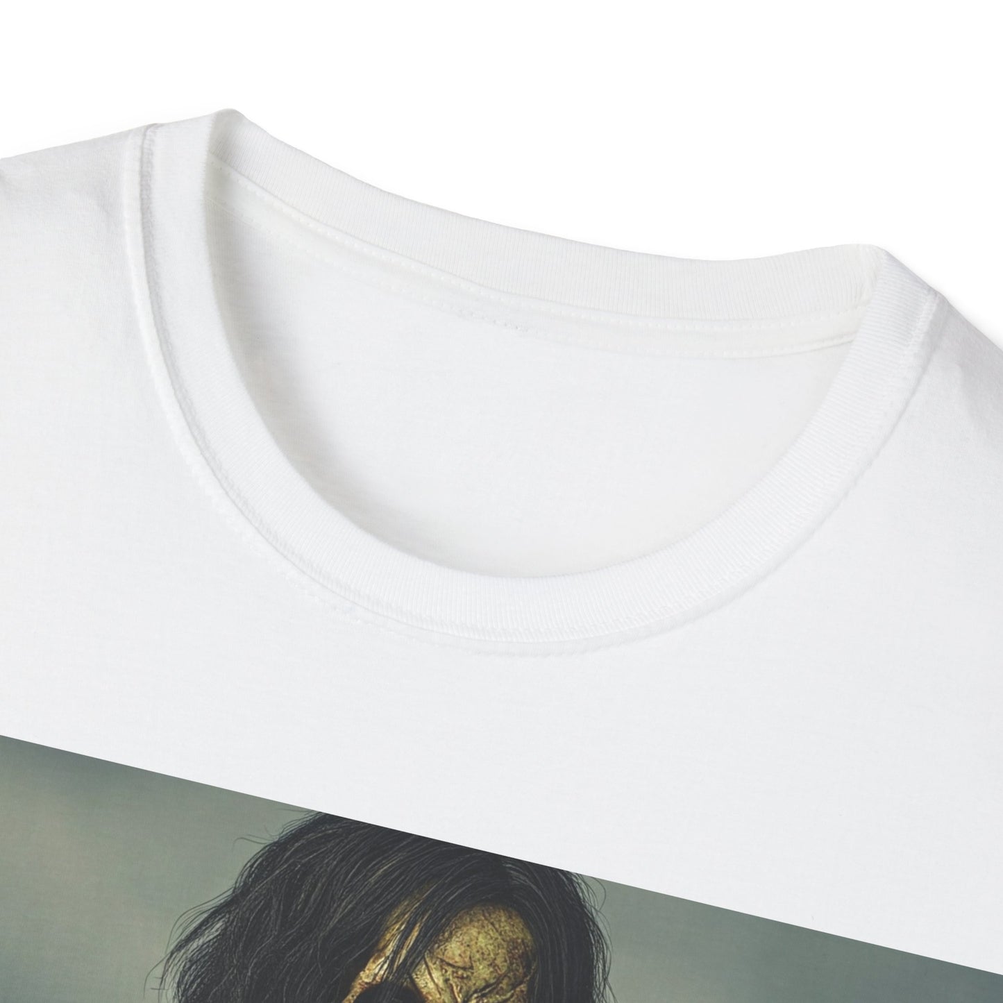 UK - Zombie Apocalyptic Portrait Tee, bold, decaying zombie graphic