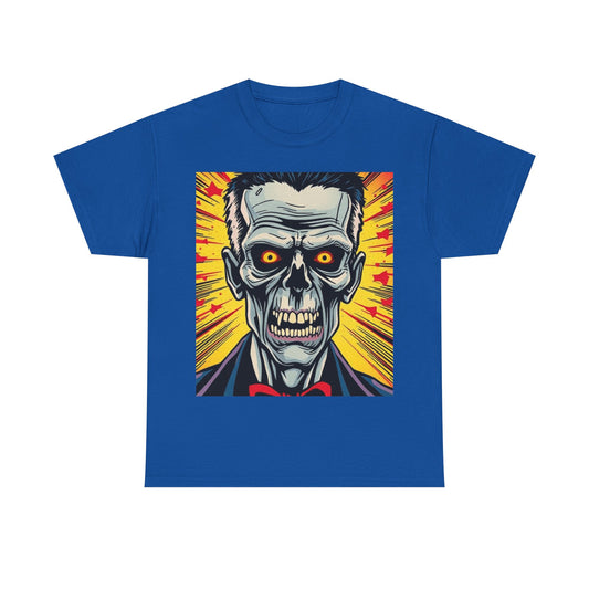 UK - Spooky Vintage Skull Tee - Unisex Heavy Cotton T-Shirt