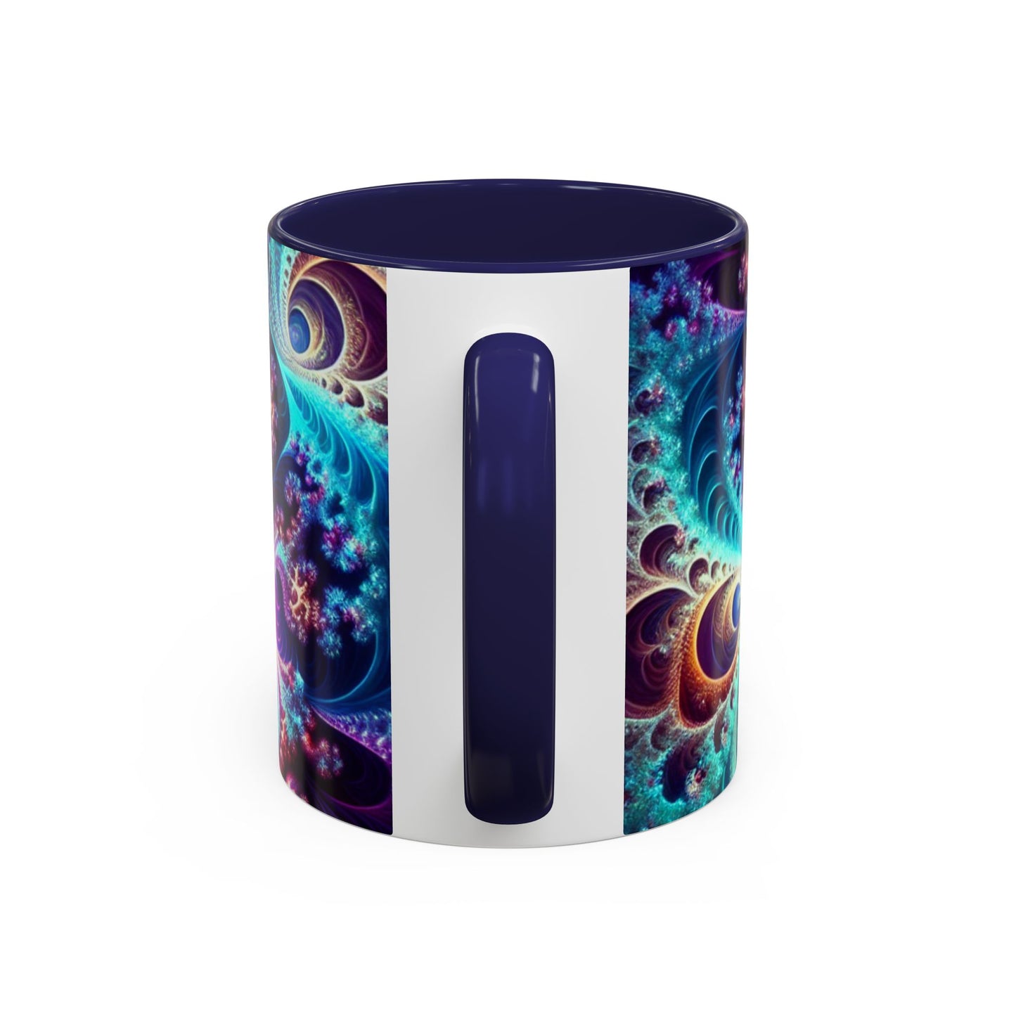 Colorful Spiral Accent Coffee Mug - 11 & 15oz