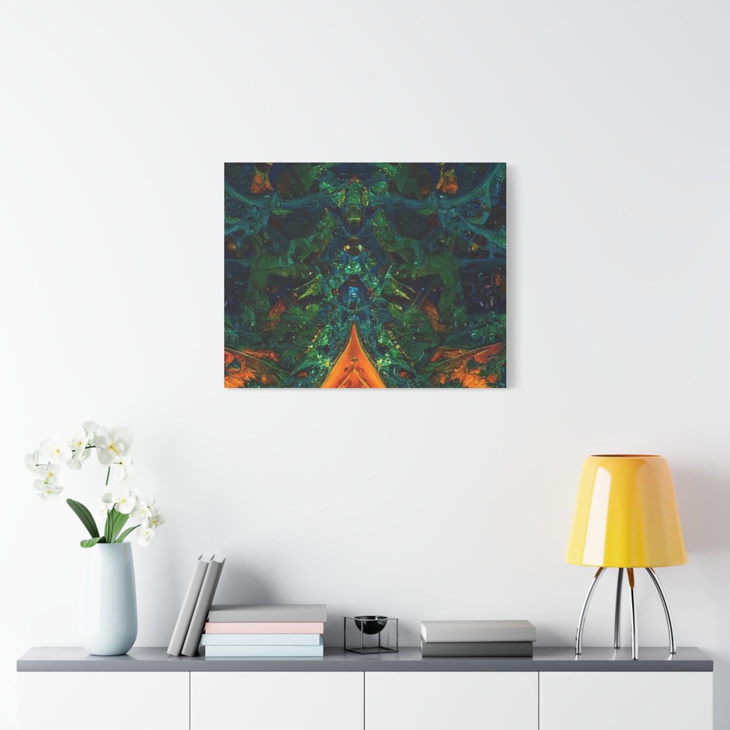Vibrant Abstract Fractal Art Canvas Print