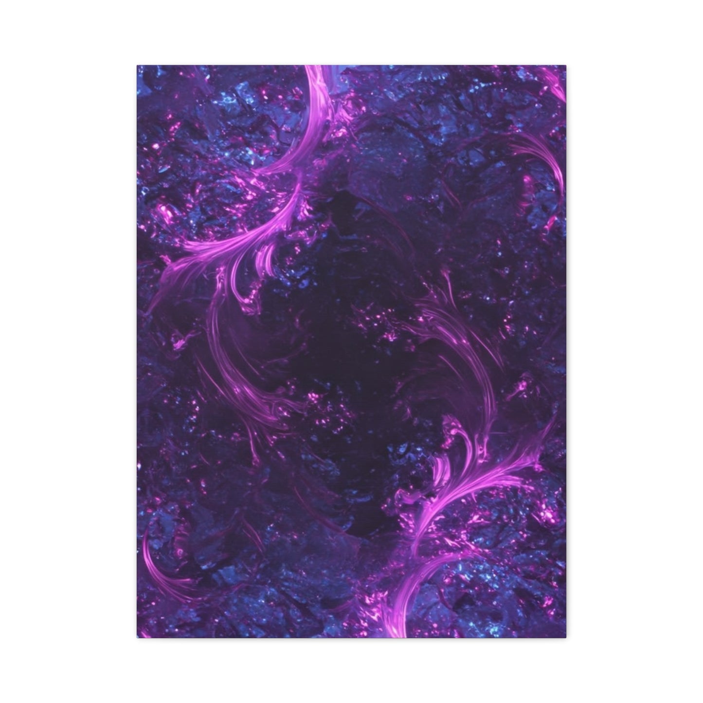 Abstract Purple Fractal Canvas Print - Artistic Wall Décor