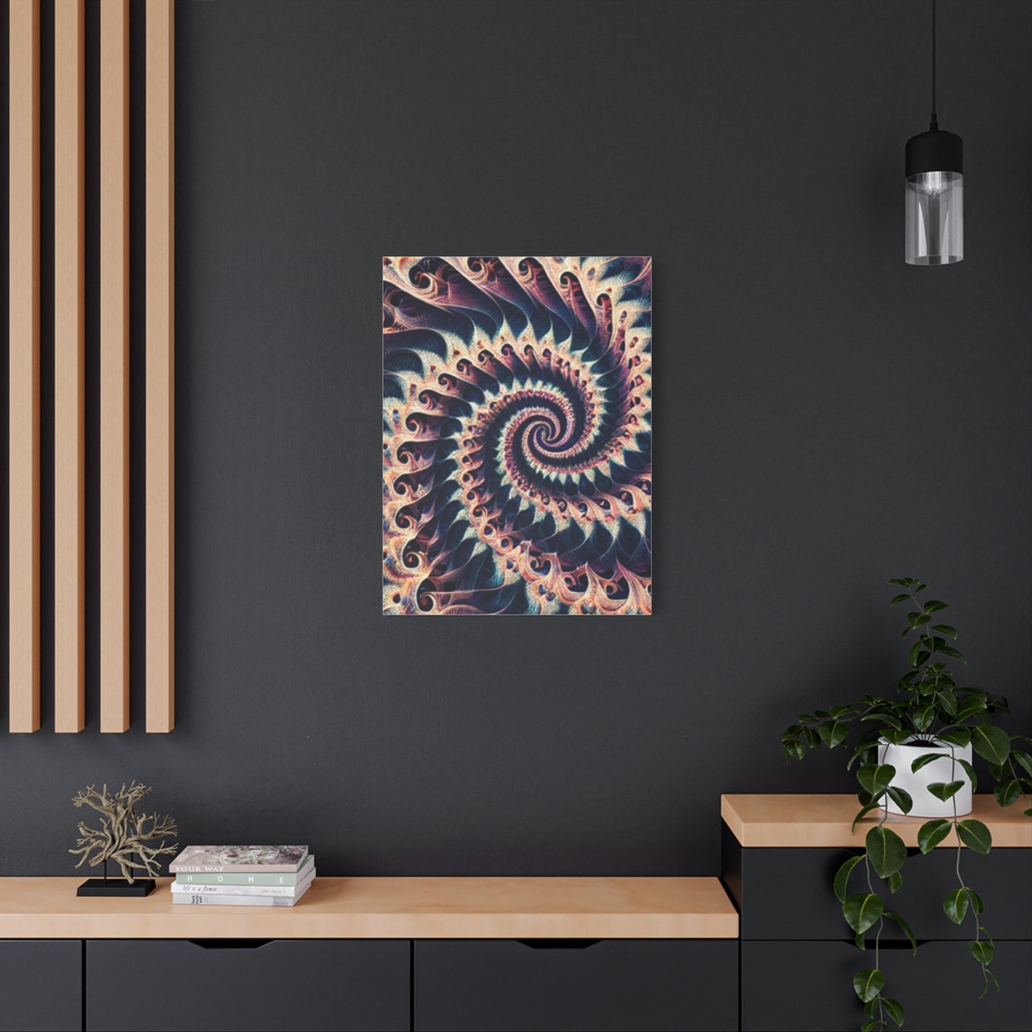 Abstract Spiral Art Canvas Print - Modern Home Decor for Art Lovers