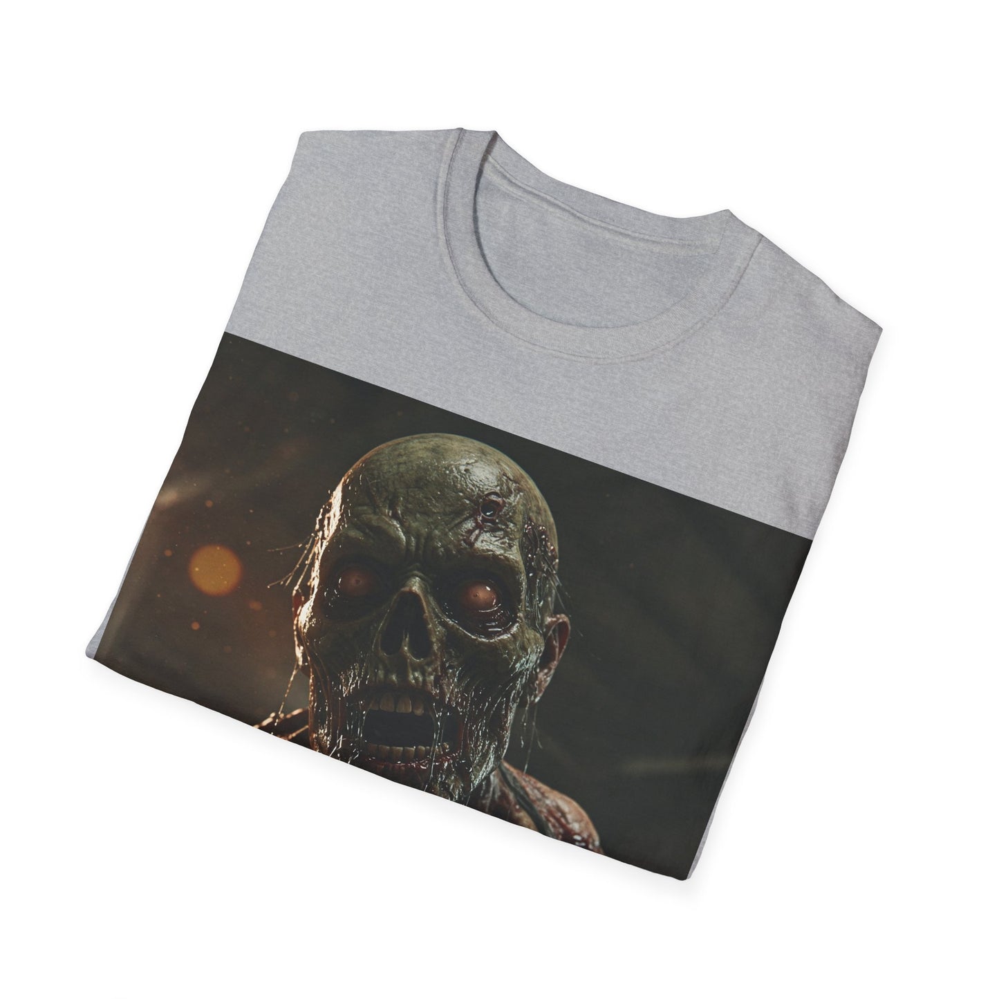 UK - Unisex Zombie Graphic Softstyle T-Shirt | Perfect for Halloween & Horror Fans