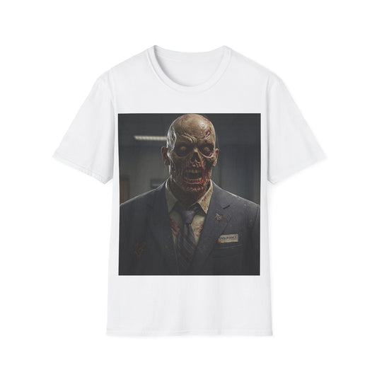 UK - Creepy Zombie Businessman Unisex Softstyle T-Shirt