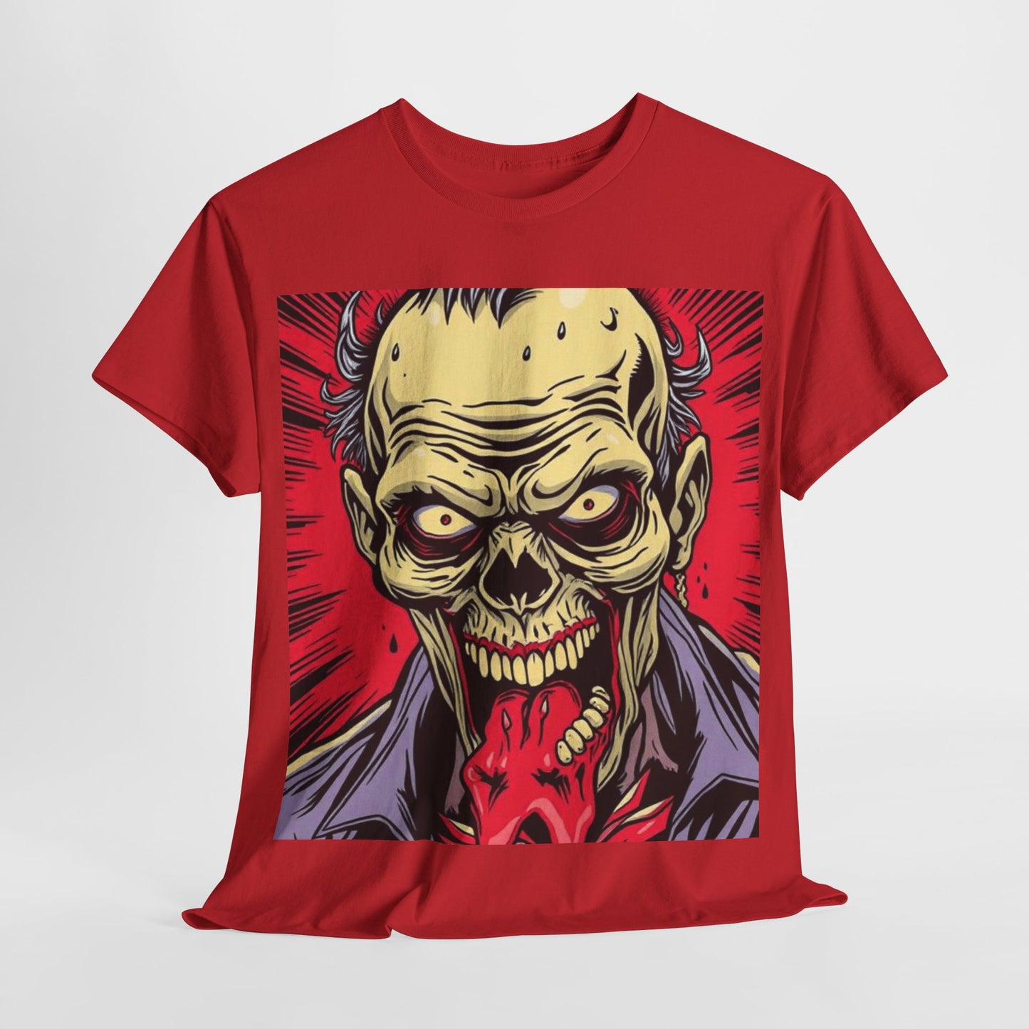 UK - Unisex Heavy Cotton Tee - Horror Skull Graphic Tee