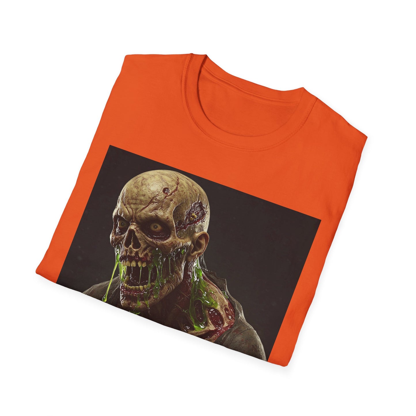Apocalyptic Portrait Tee, bold, decaying zombie graphic