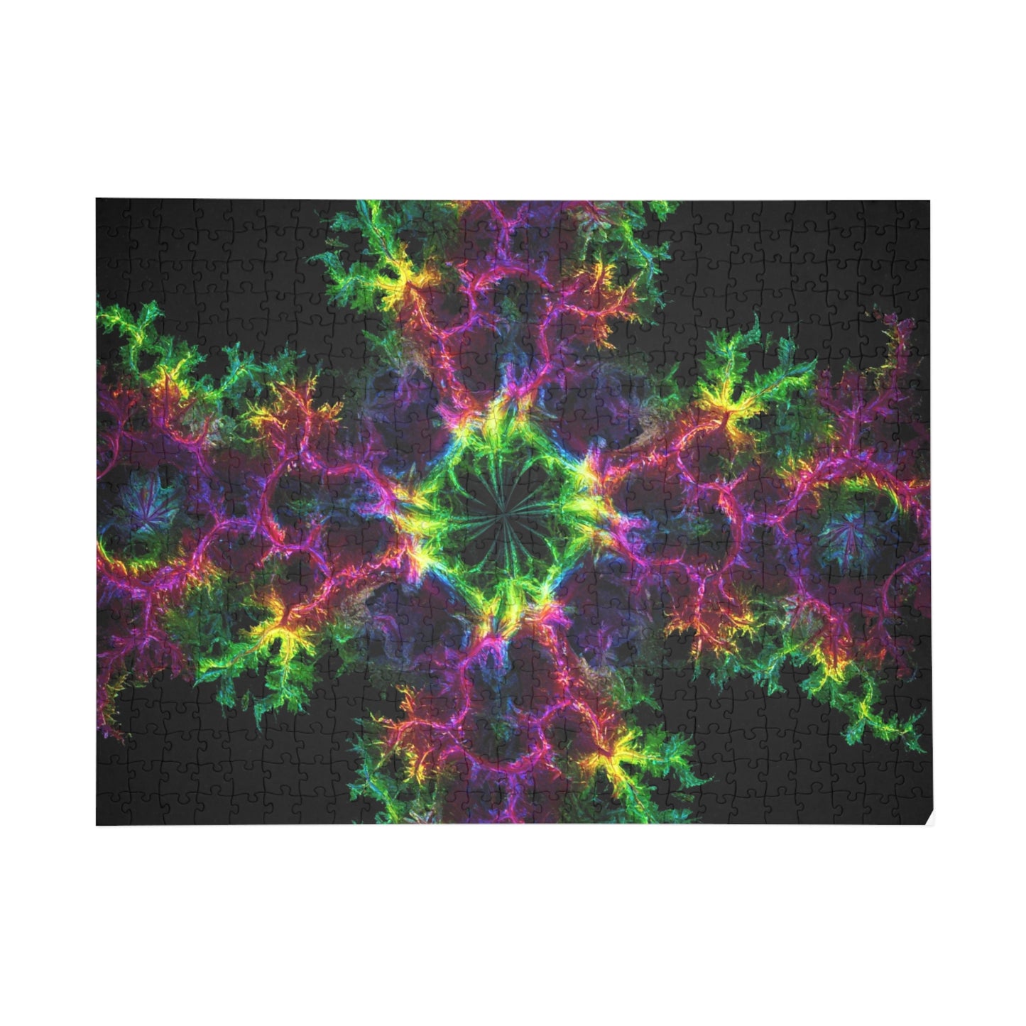 Colorful Fractal Art Puzzle - 1000-Piece Jigsaw for Mindfulness & Fun