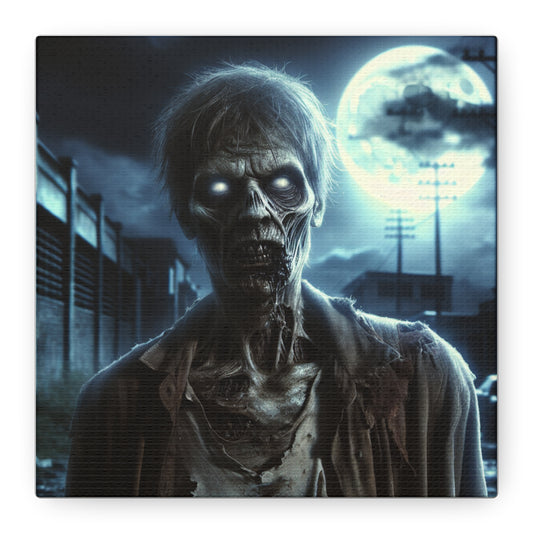 Zombie Wall Art Canvas - Spooky Home Decor