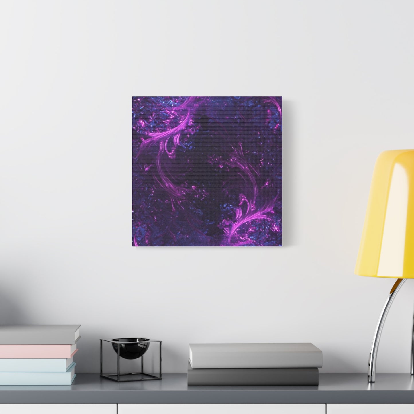 Abstract Purple Fractal Canvas Print - Artistic Wall Décor