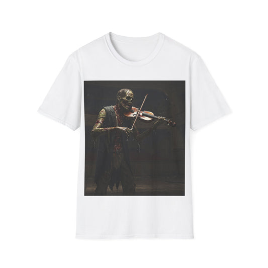 UK - Spooky Muse Unisex Softstyle T-Shirt - Gothic Art Design for Halloween and Everyday Wear