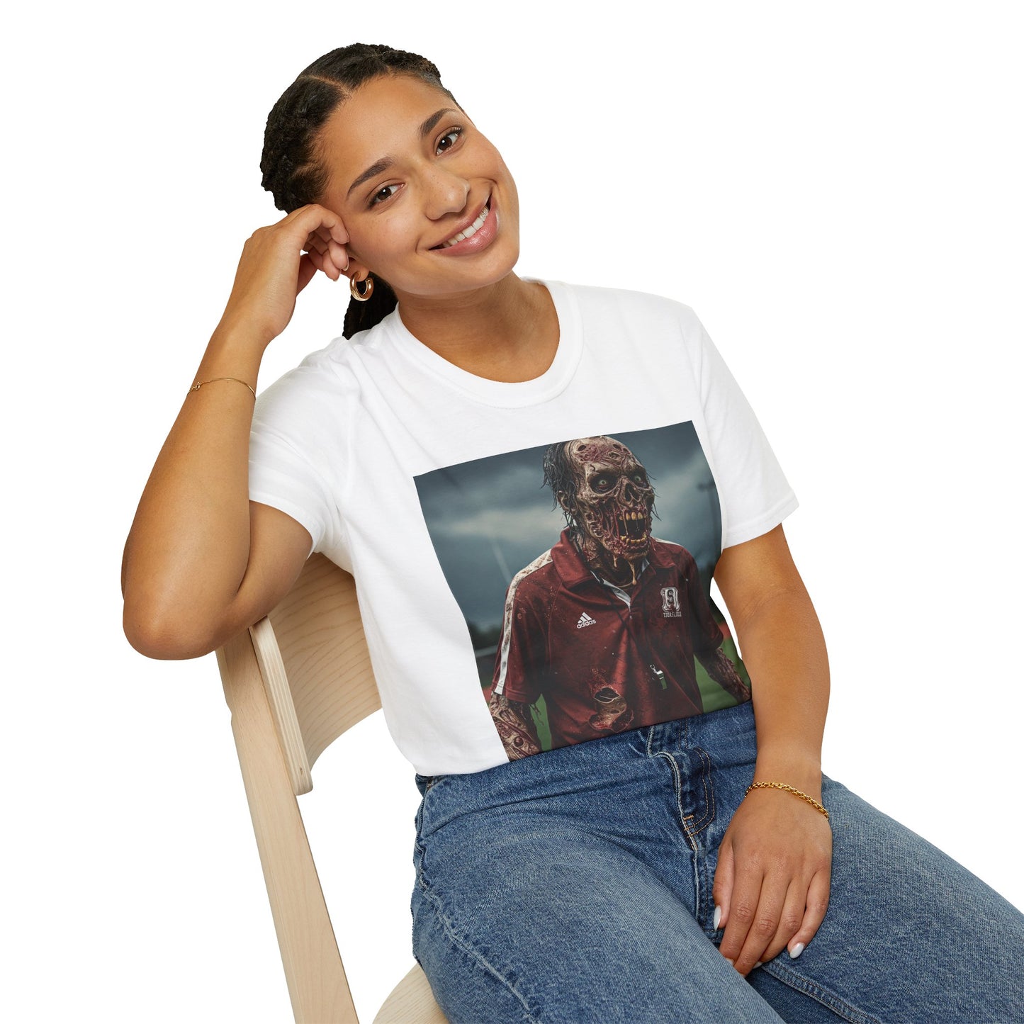 Zombie Horror Unisex Softstyle T-Shirt - Perfect for Halloween and Casual Wear