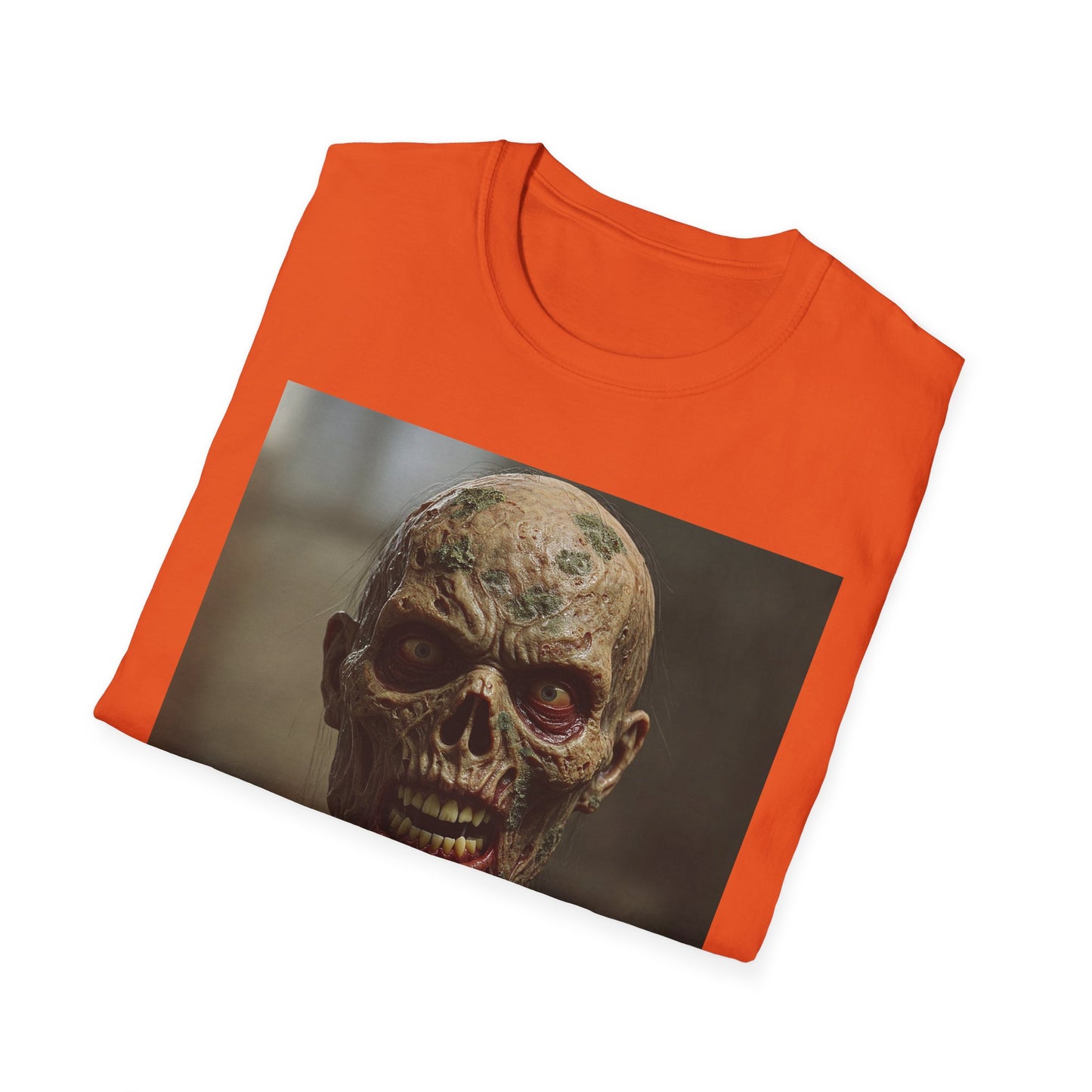 Apocalyptic Portrait Tee, bold, decaying zombie graphic