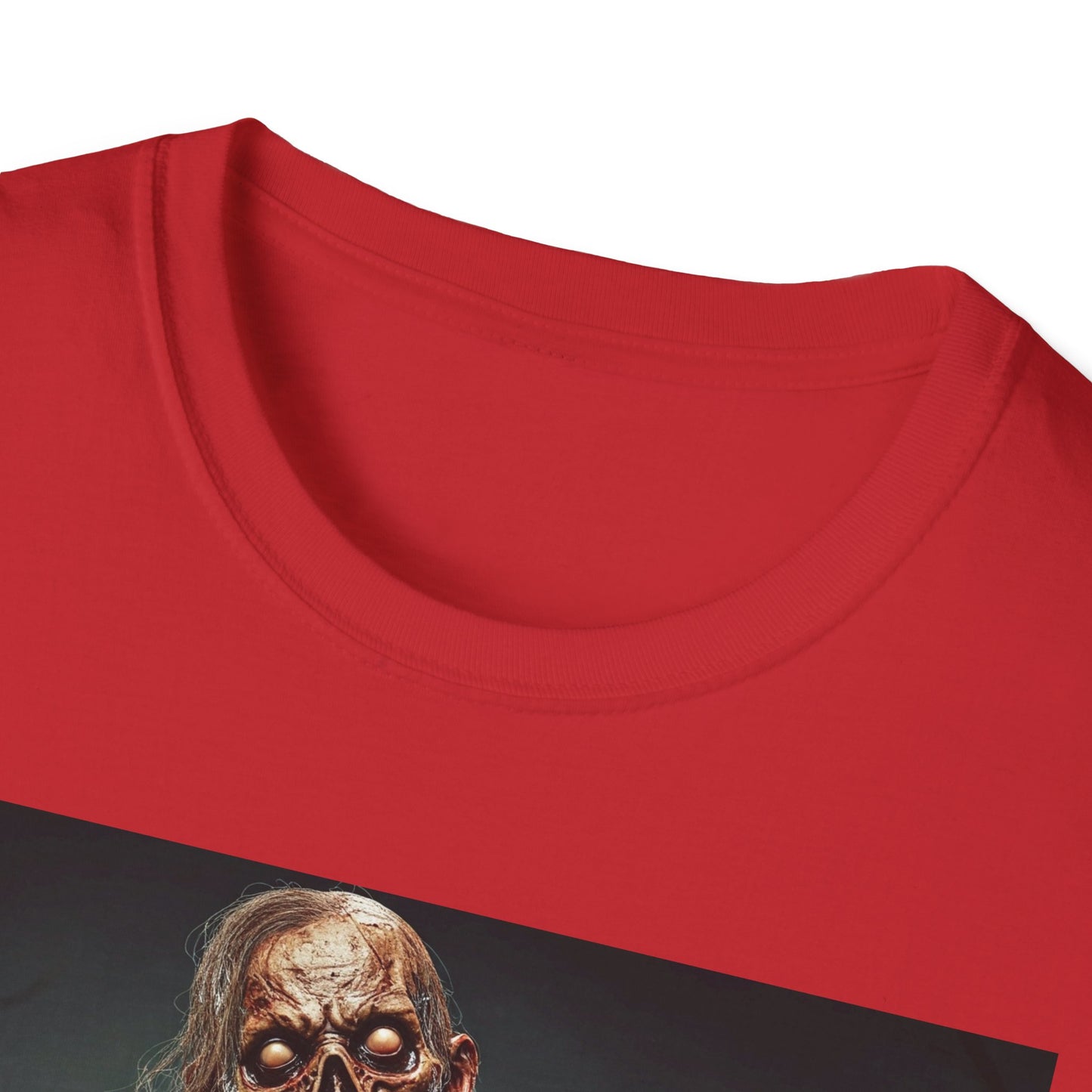 Apocalyptic Portrait Tee, bold, decaying zombie graphic