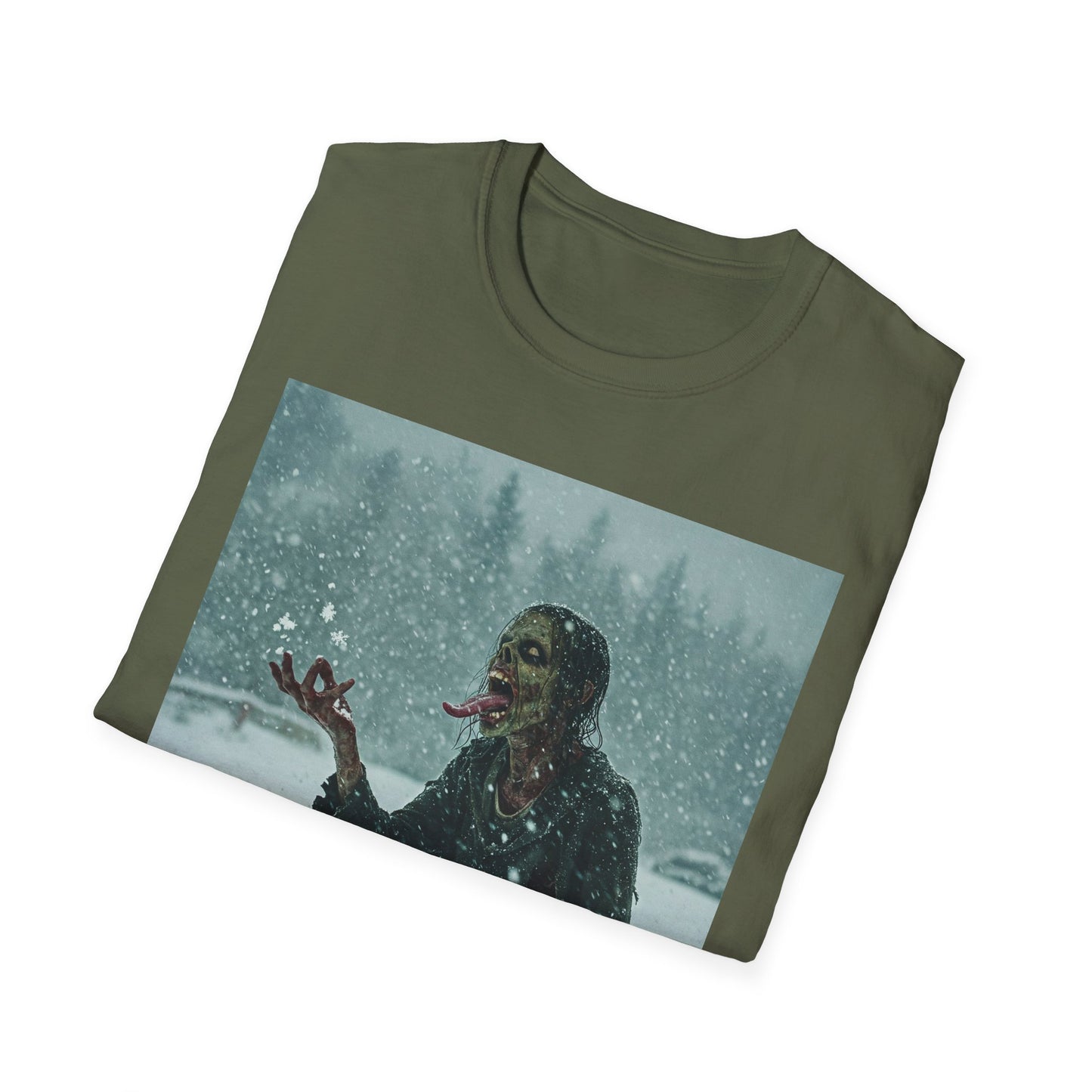 Chilling Horror Graphic Tee - Unisex Softstyle T-Shirt with Spooky Design