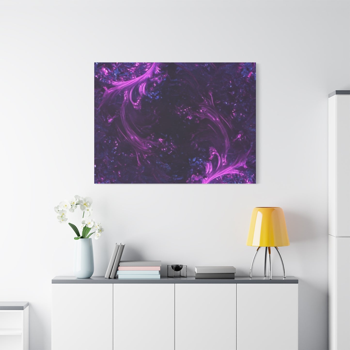Abstract Purple Fractal Canvas Print - Artistic Wall Décor