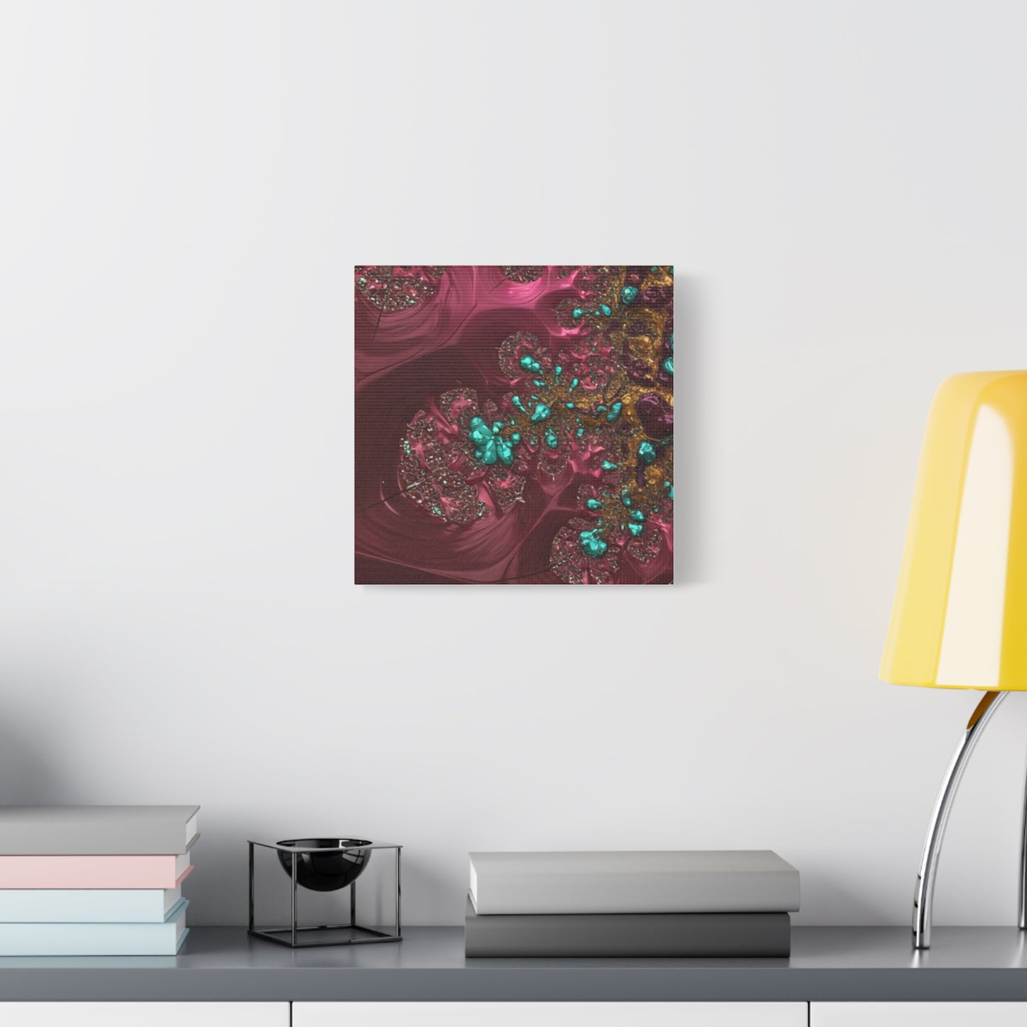 Abstract Art Canvas Print - Vibrant Fractal Design for Home Decor