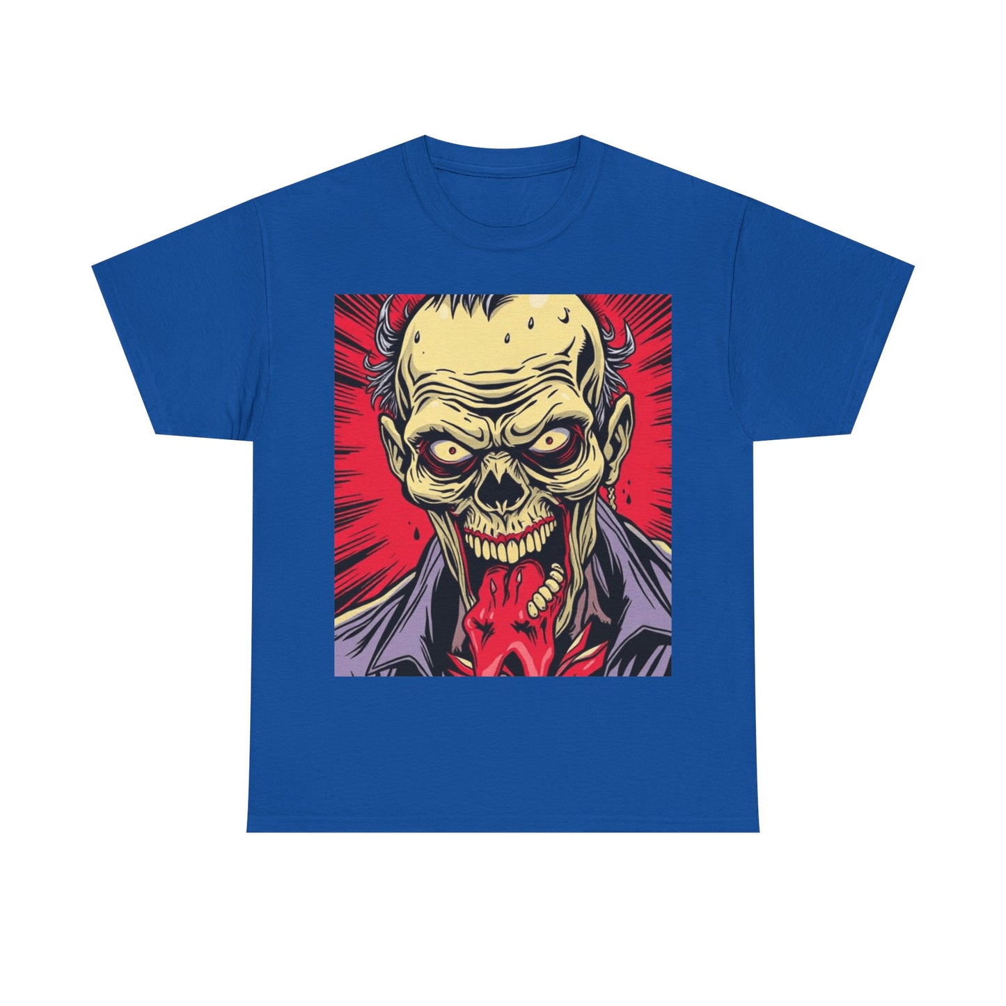 UK - Unisex Heavy Cotton Tee - Horror Skull Graphic Tee