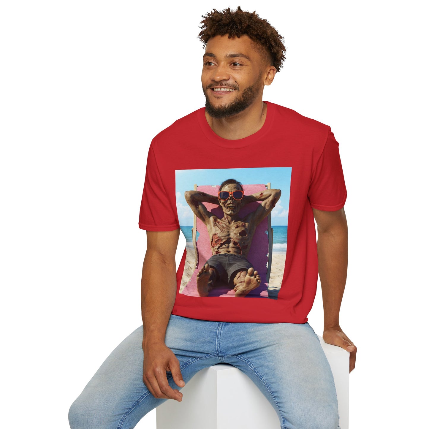 Beach Vibes Skeleton Unisex T-Shirt - Cool Summer Graphic Tee