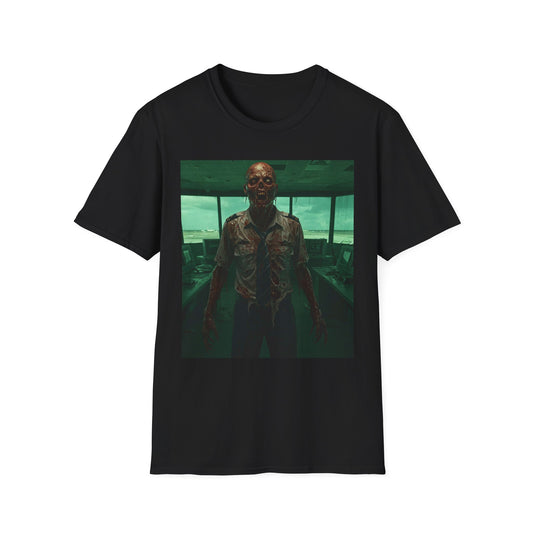 Unisex Softstyle Zombie Graphic Tee - Perfect for Halloween and Horror Fans