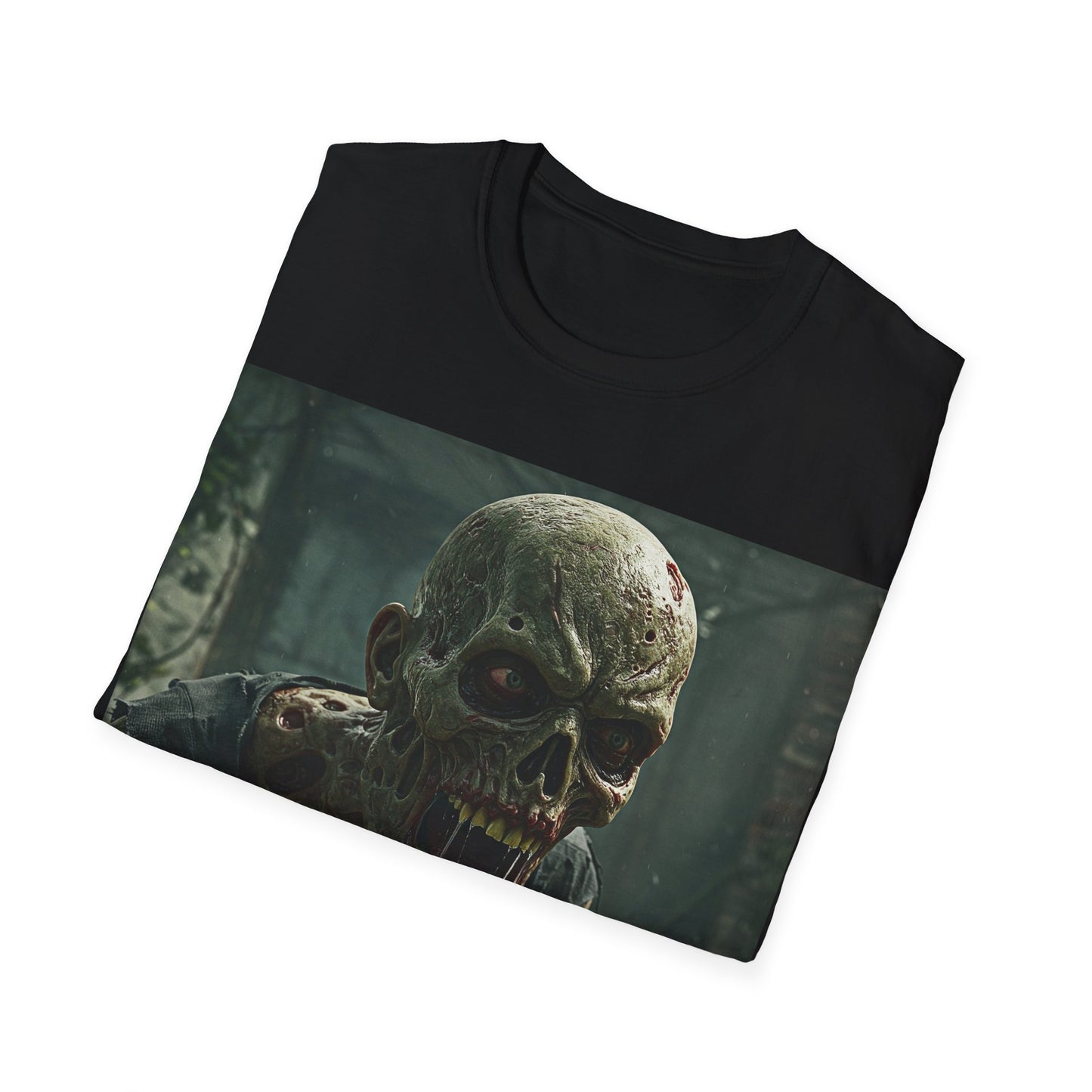 UK - Zombie Graphic Unisex Softstyle T-Shirt | Horror Apparel for Halloween & Everyday Wear