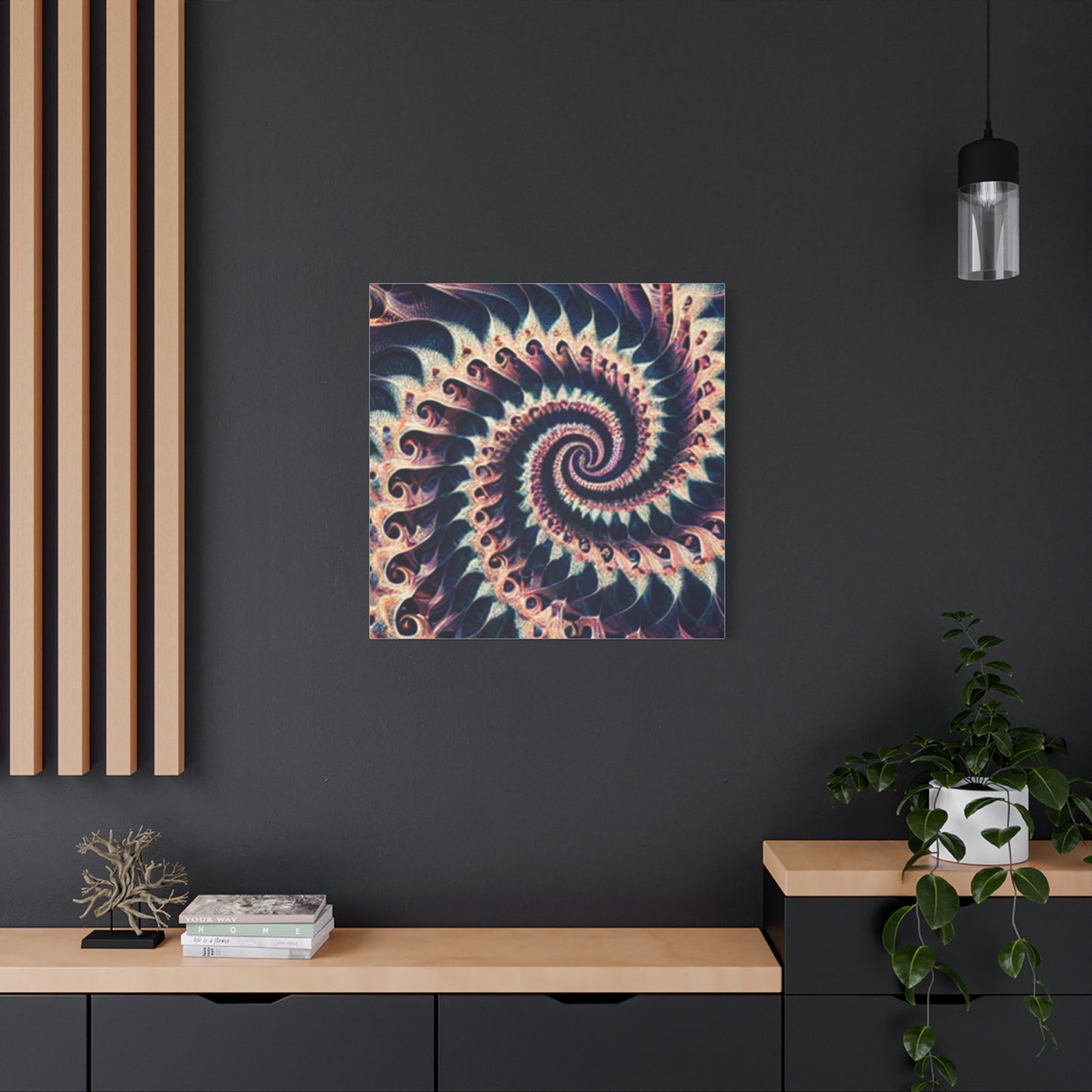 Abstract Spiral Art Canvas Print - Modern Home Decor for Art Lovers
