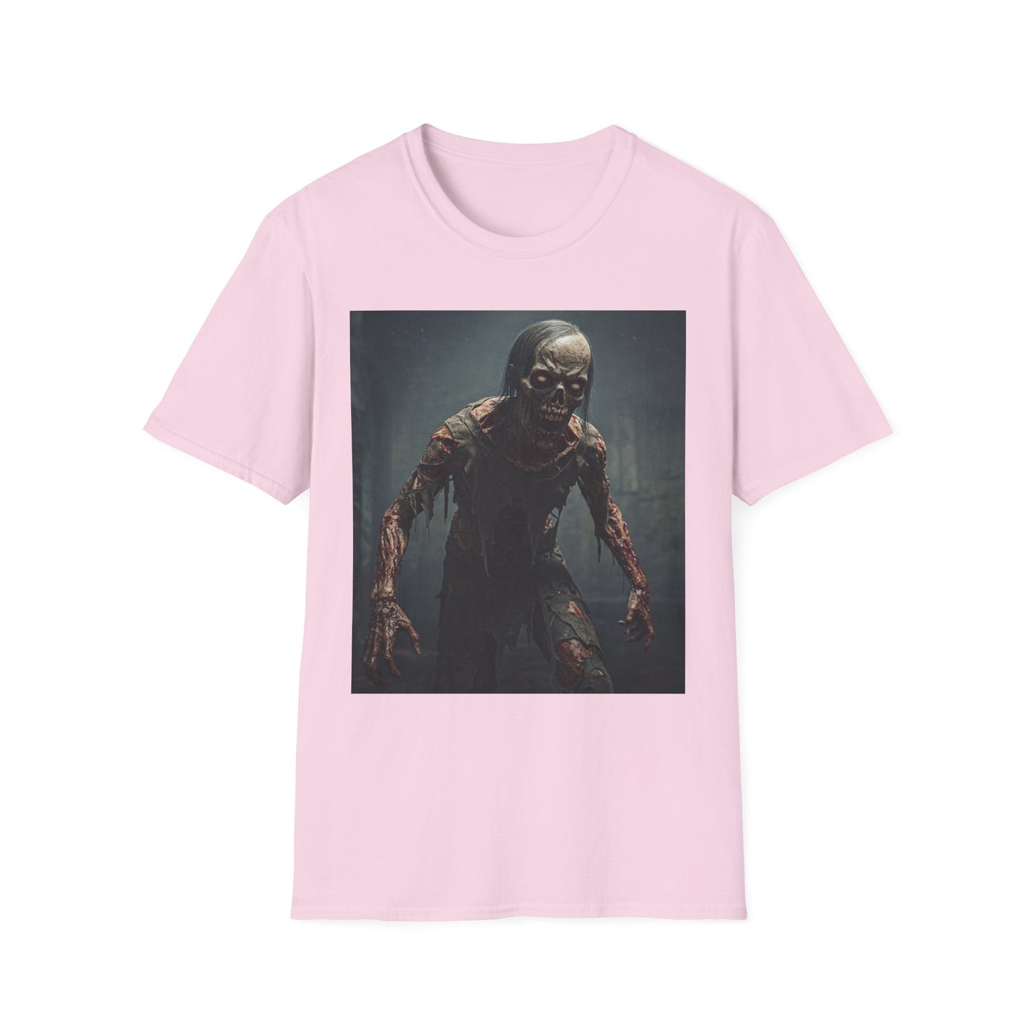 Apocalyptic Portrait Tee, bold, decaying zombie graphic