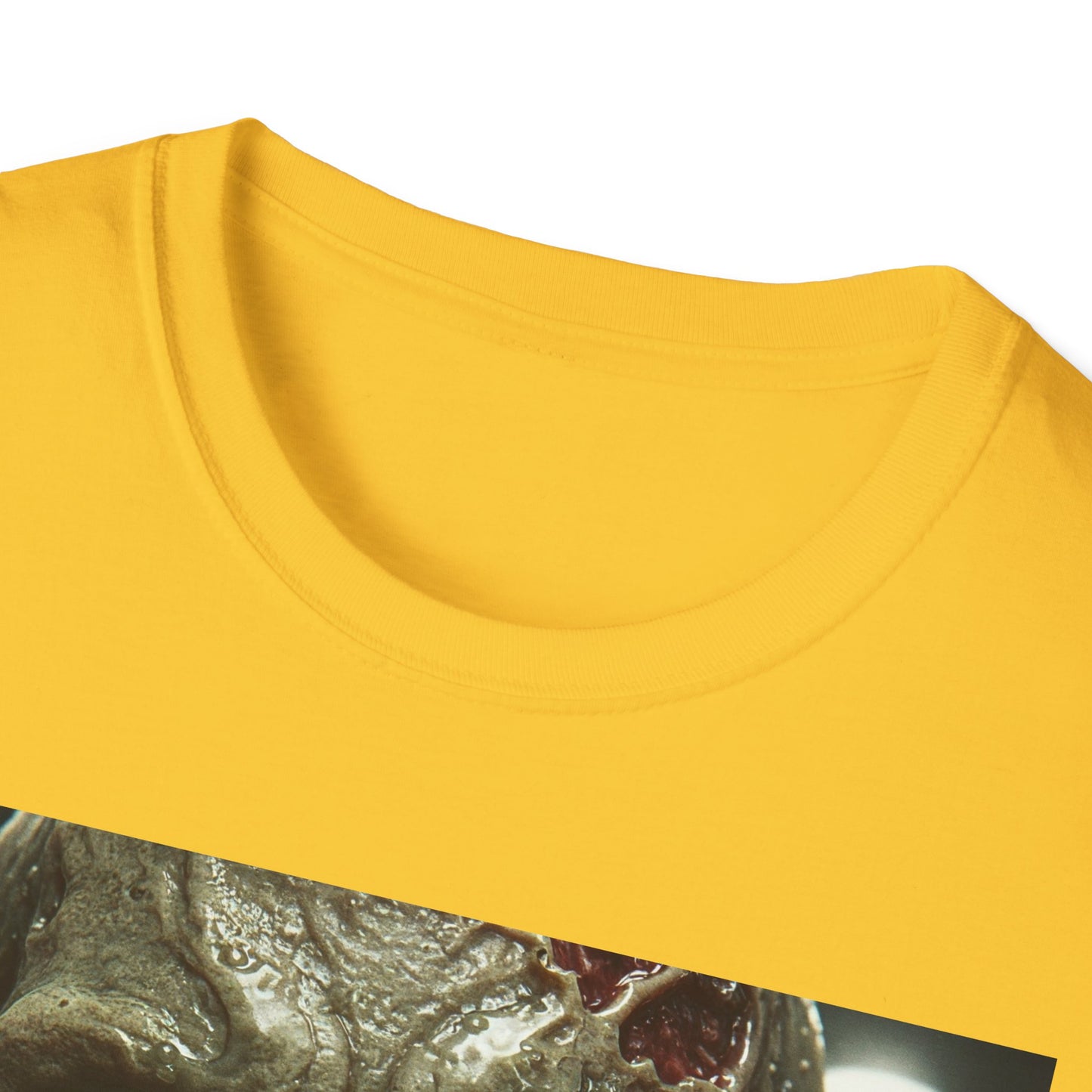 Apocalyptic Portrait Tee, bold, decaying zombie graphic