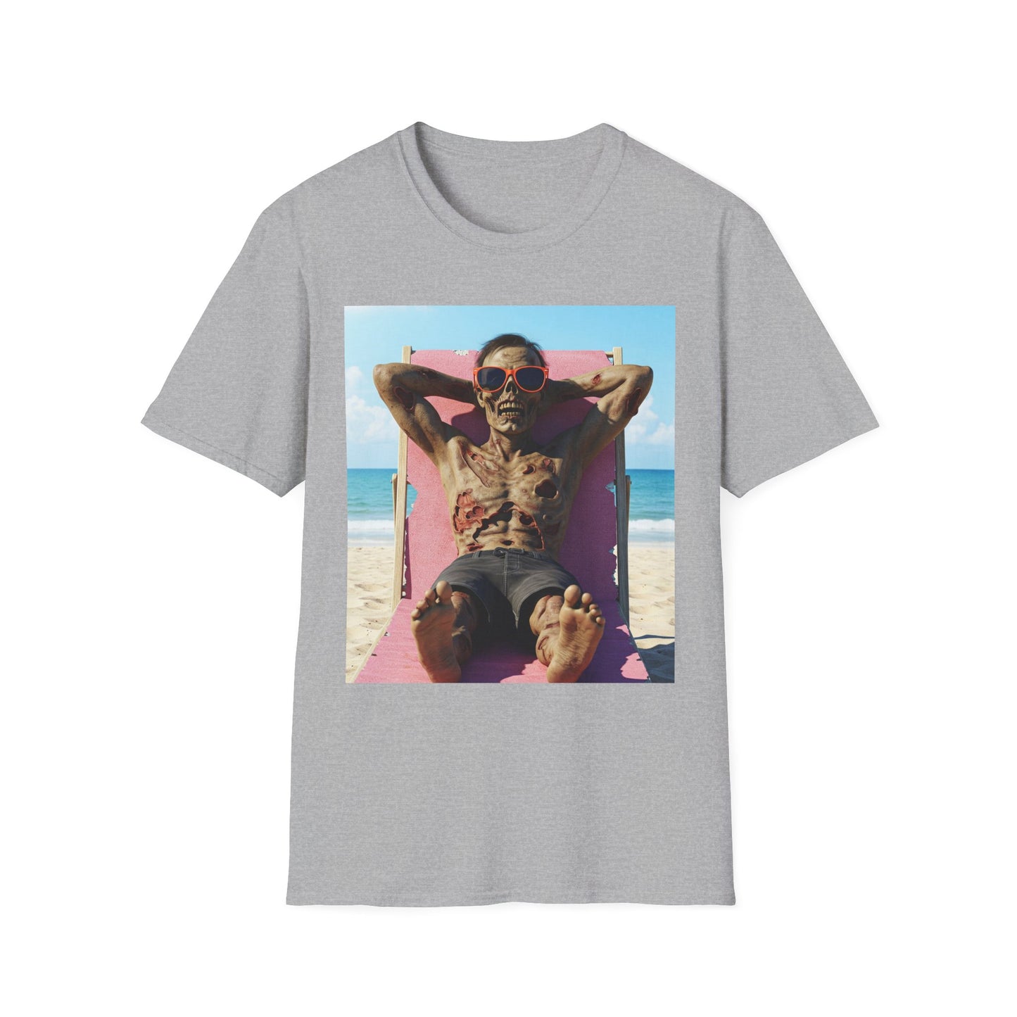 Beach Vibes Skeleton Unisex T-Shirt - Cool Summer Graphic Tee