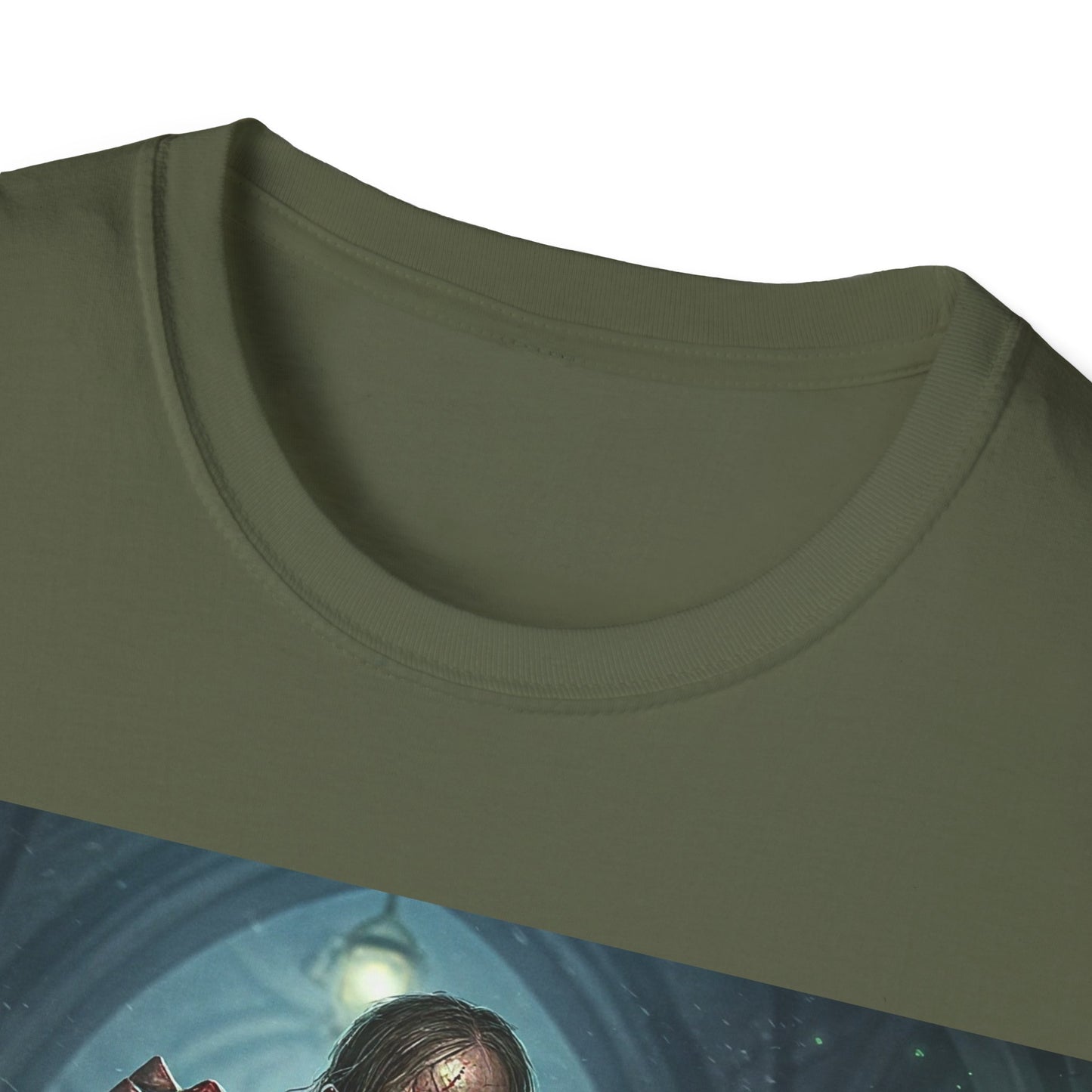 UK - Spooky Sorcerer Apocalyptic Portrait Tee, bold, decaying zombie graphic