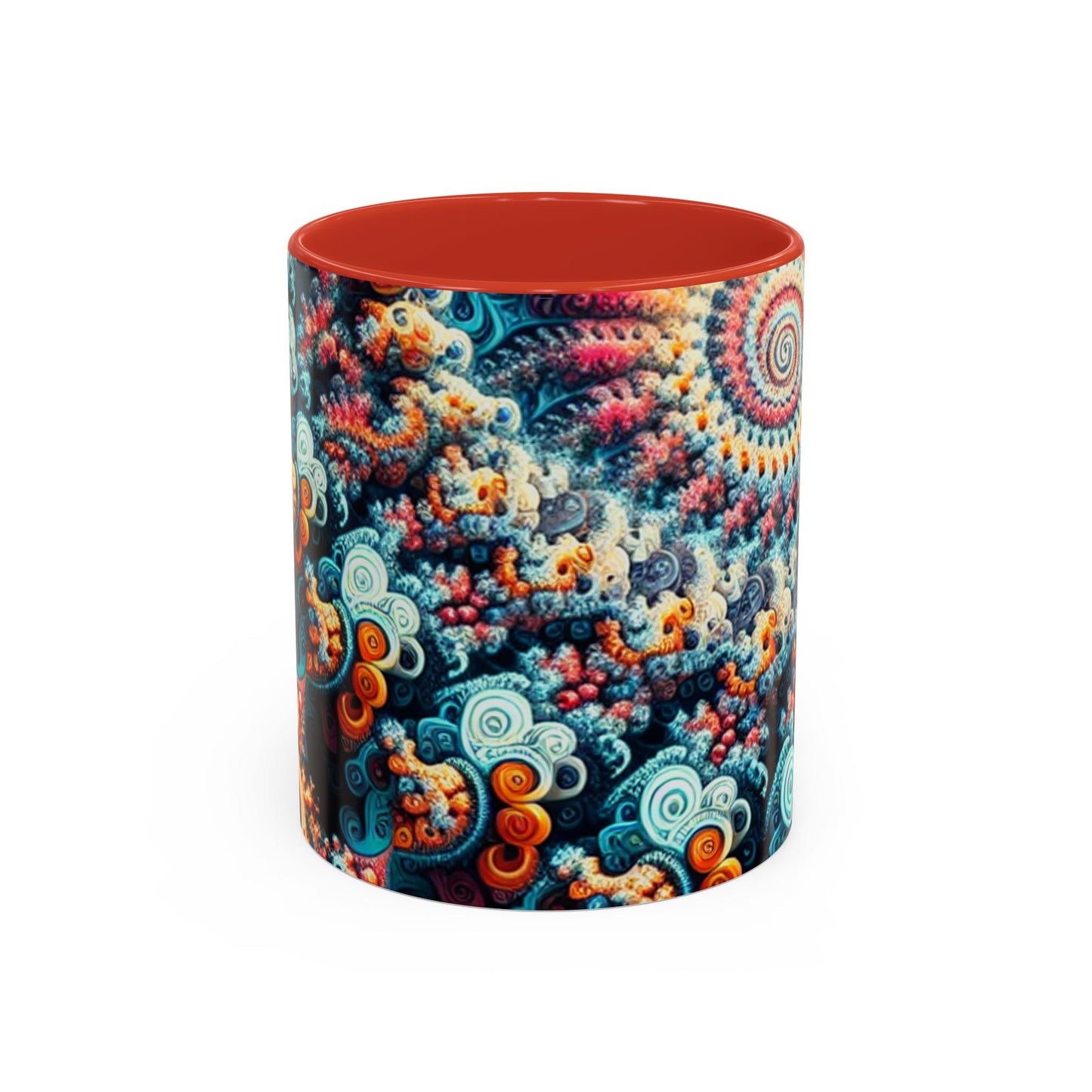 Colorful Fractal Coffee Mug - 11oz & 15oz - Perfect for Art Lovers