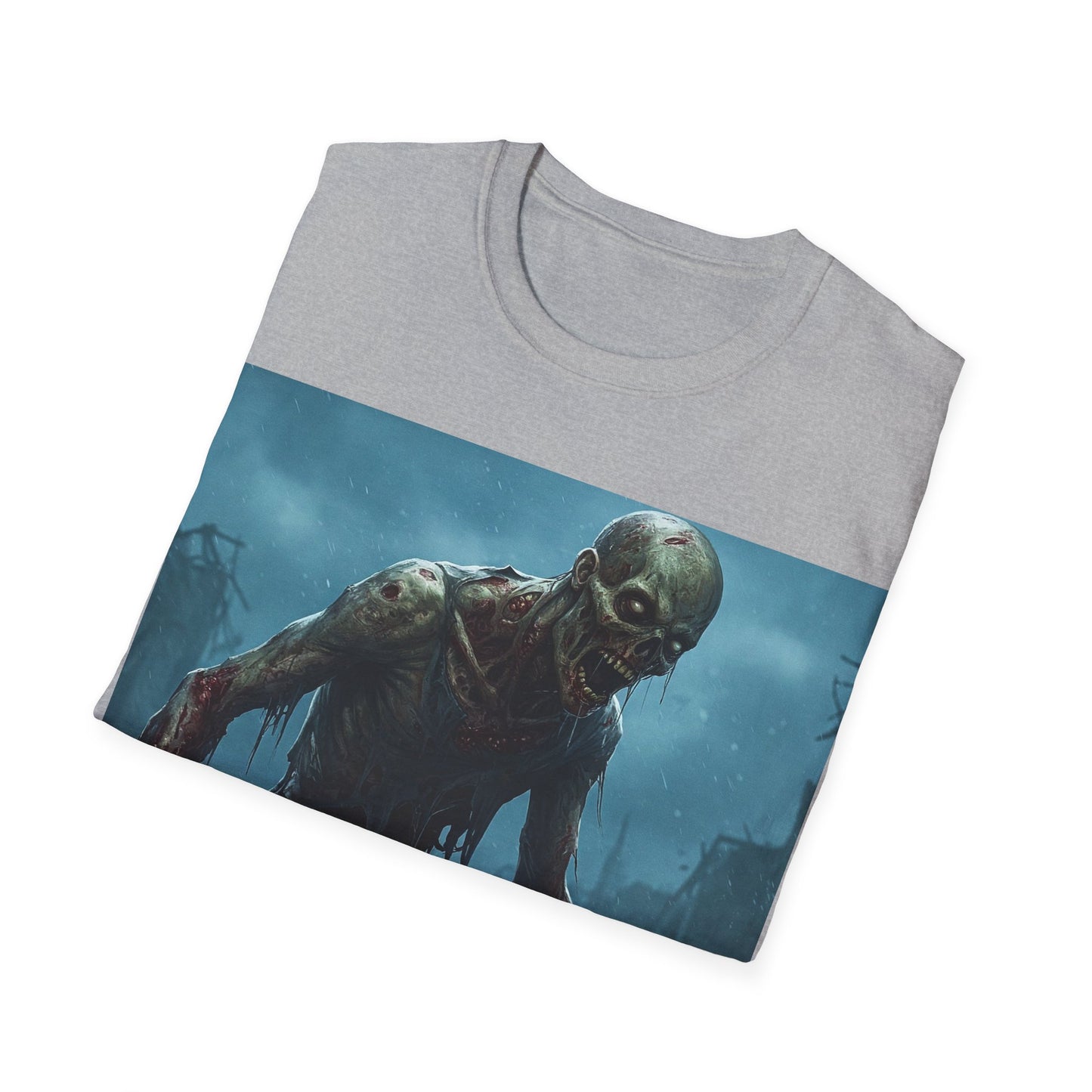 UK - Unisex Horror Graphic T-Shirt - Zombie Design for Halloween & Horror Fans