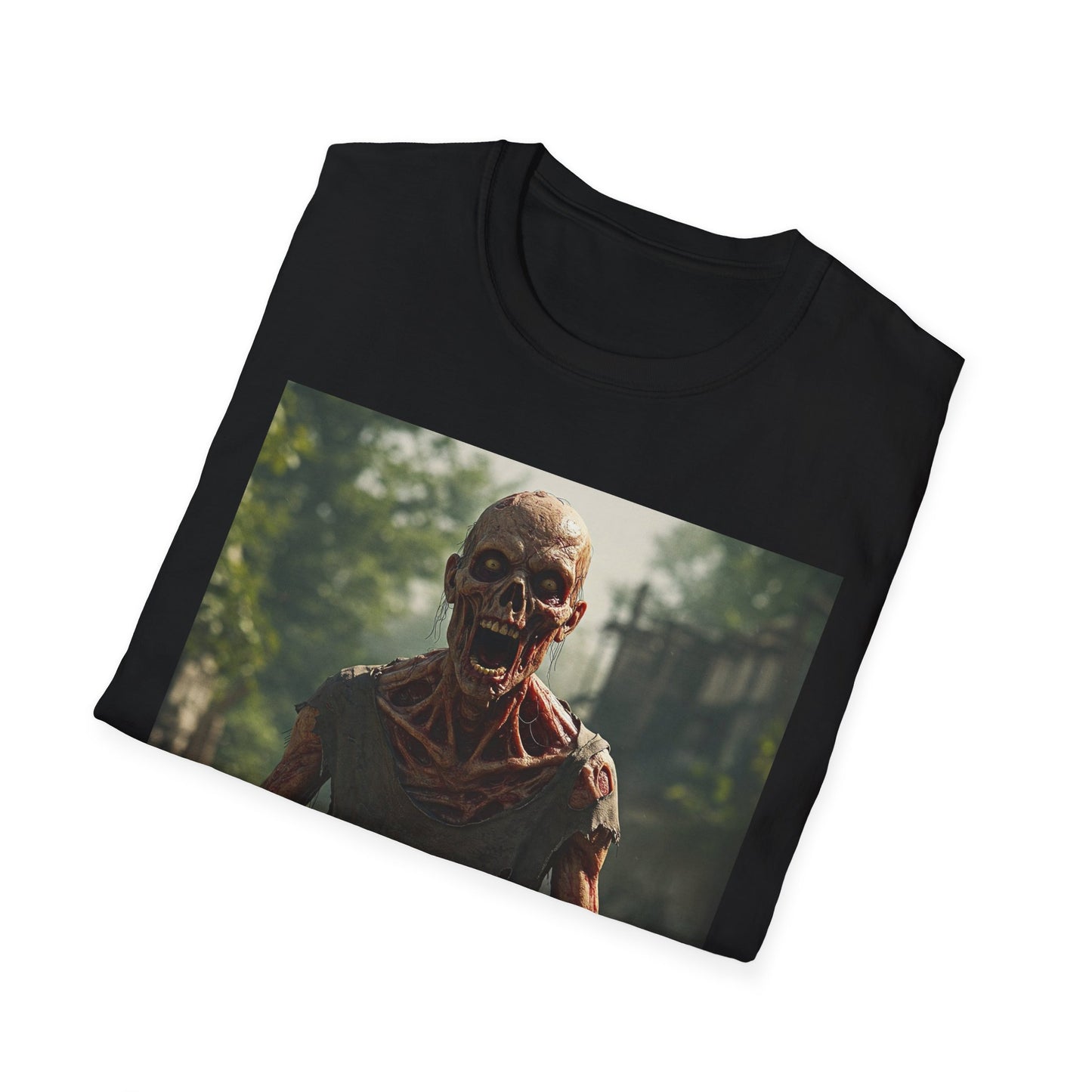 Zombie Graphic Unisex Softstyle T-Shirt - Casual Horror Apparel