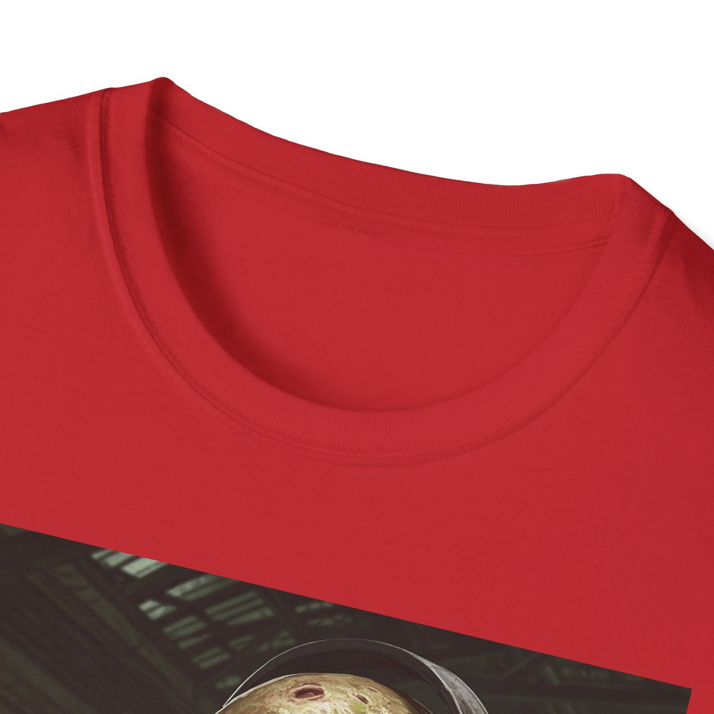 Zombie Listening to Music Unisex Softstyle T-Shirt