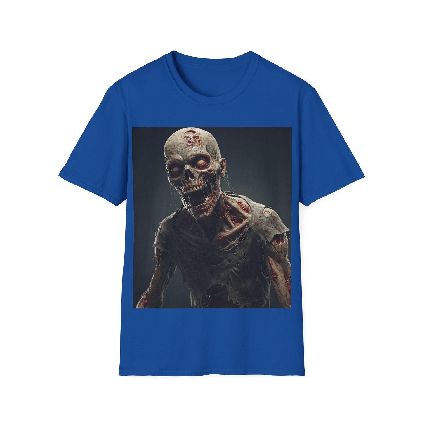 UK - Zombie Graphic Unisex Softstyle T-Shirt | Perfect for Halloween and Horror Fans