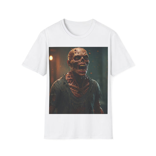 UK - Creepy Skull Apocalyptic Portrait Tee, bold, decaying zombie graphic