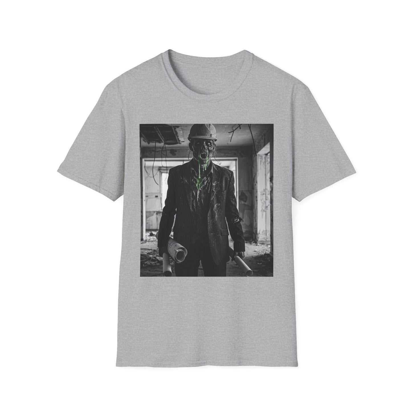 Unisex Softstyle T-Shirt with Creepy Monster Design - Perfect for Halloween and Horror Fans