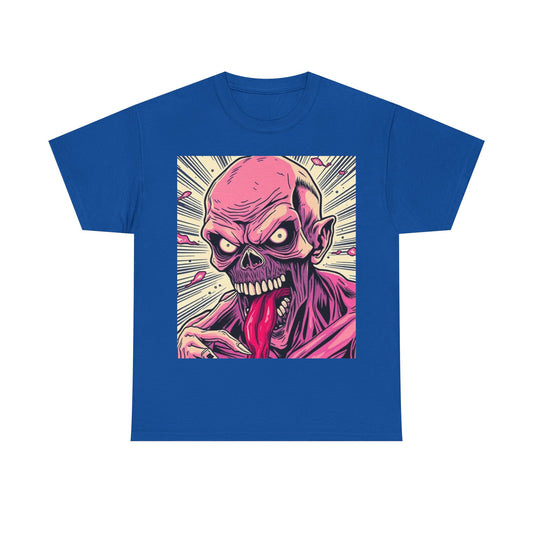 UK - Zombie Graphic Unisex Heavy Cotton Tee - Spooky Halloween Apparel