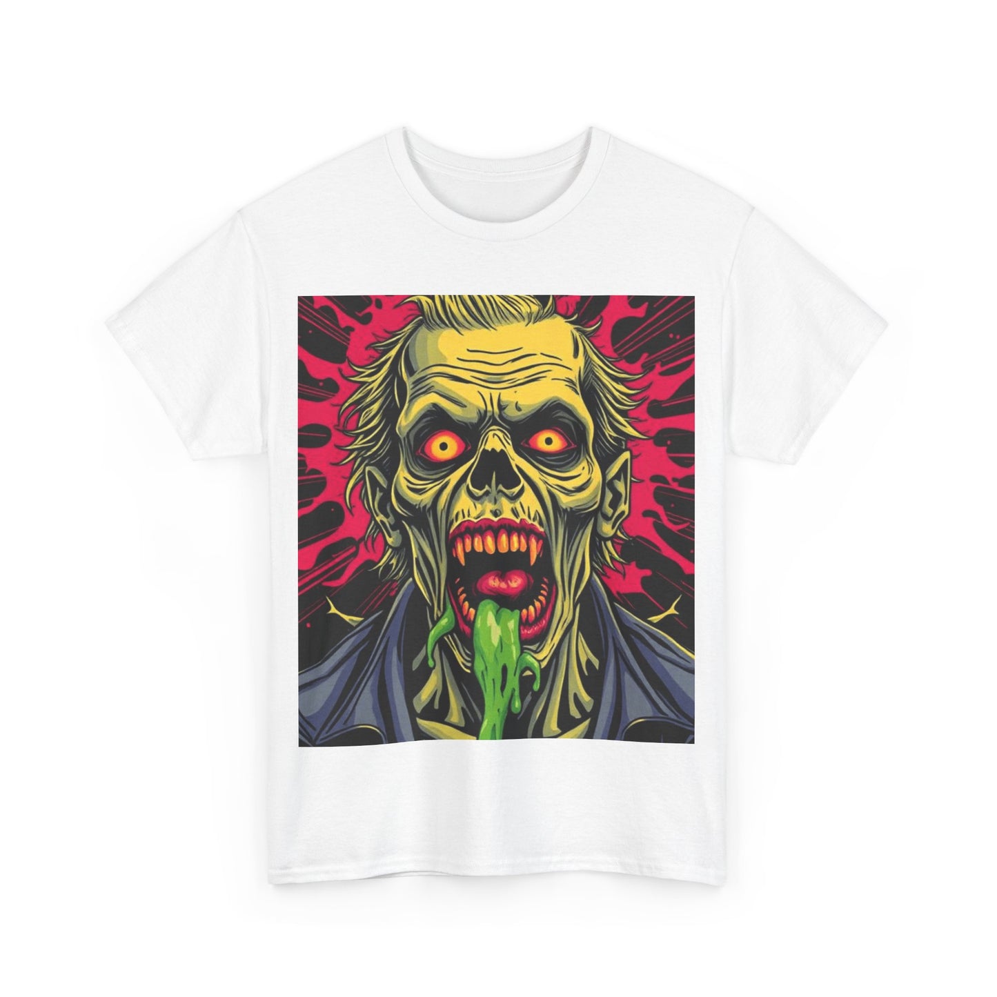 UK - Zombified Horror Unisex Heavy Cotton Tee - Perfect for Halloween, Parties & Casual Wear
