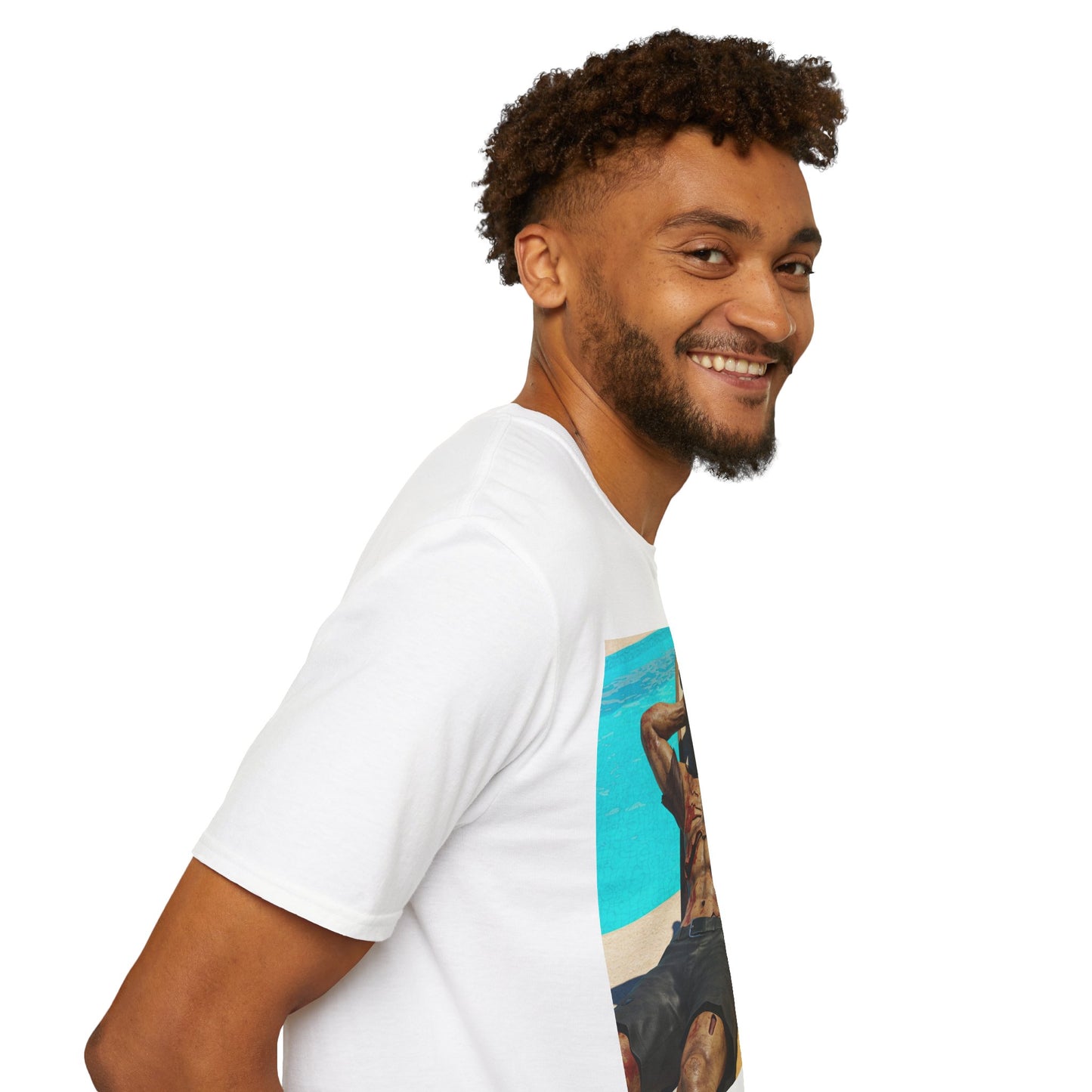Zombie Relaxation Unisex Softstyle T-Shirt - Perfect for Halloween and Casual Outings